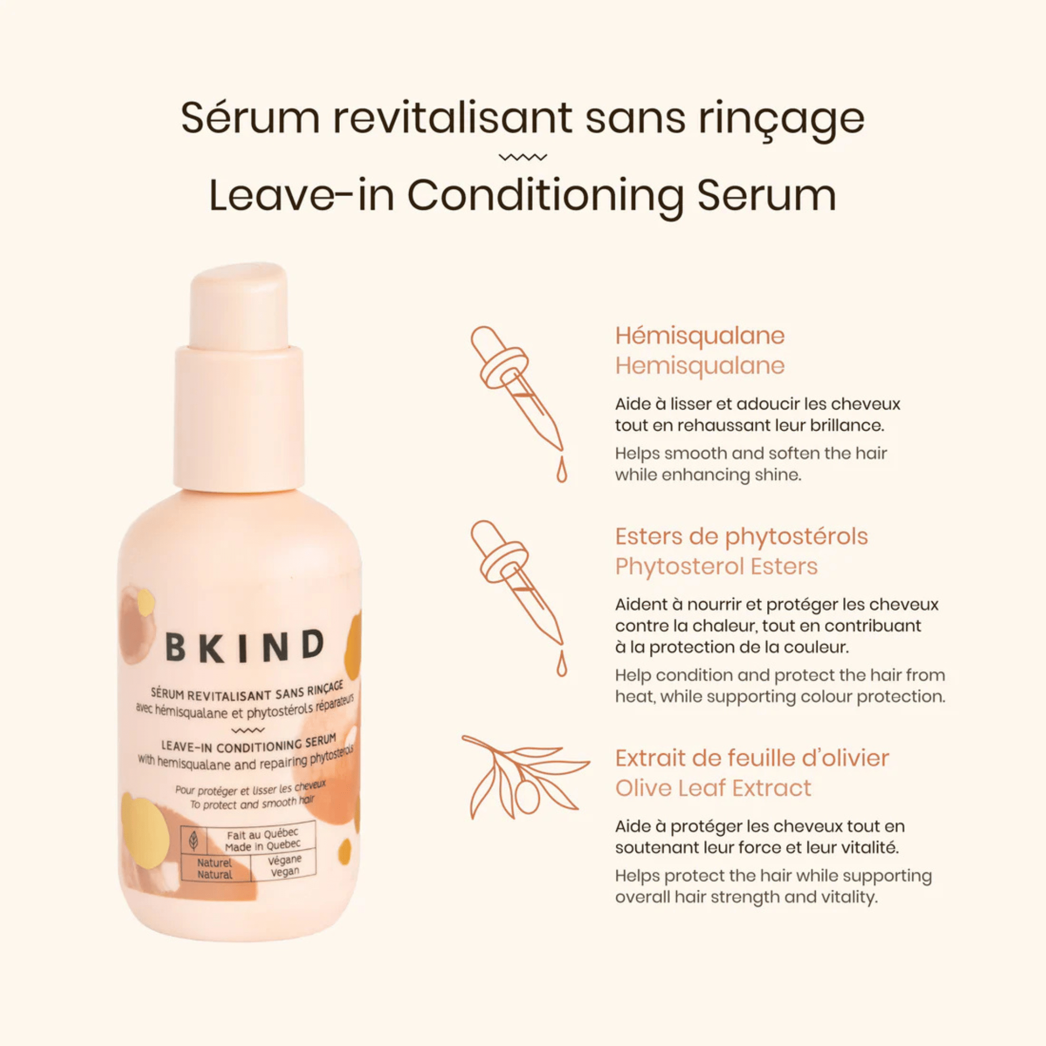 BKIND. Sérum Revitalisant Sans-Rinçage - 90 ml - Concept C. Shop