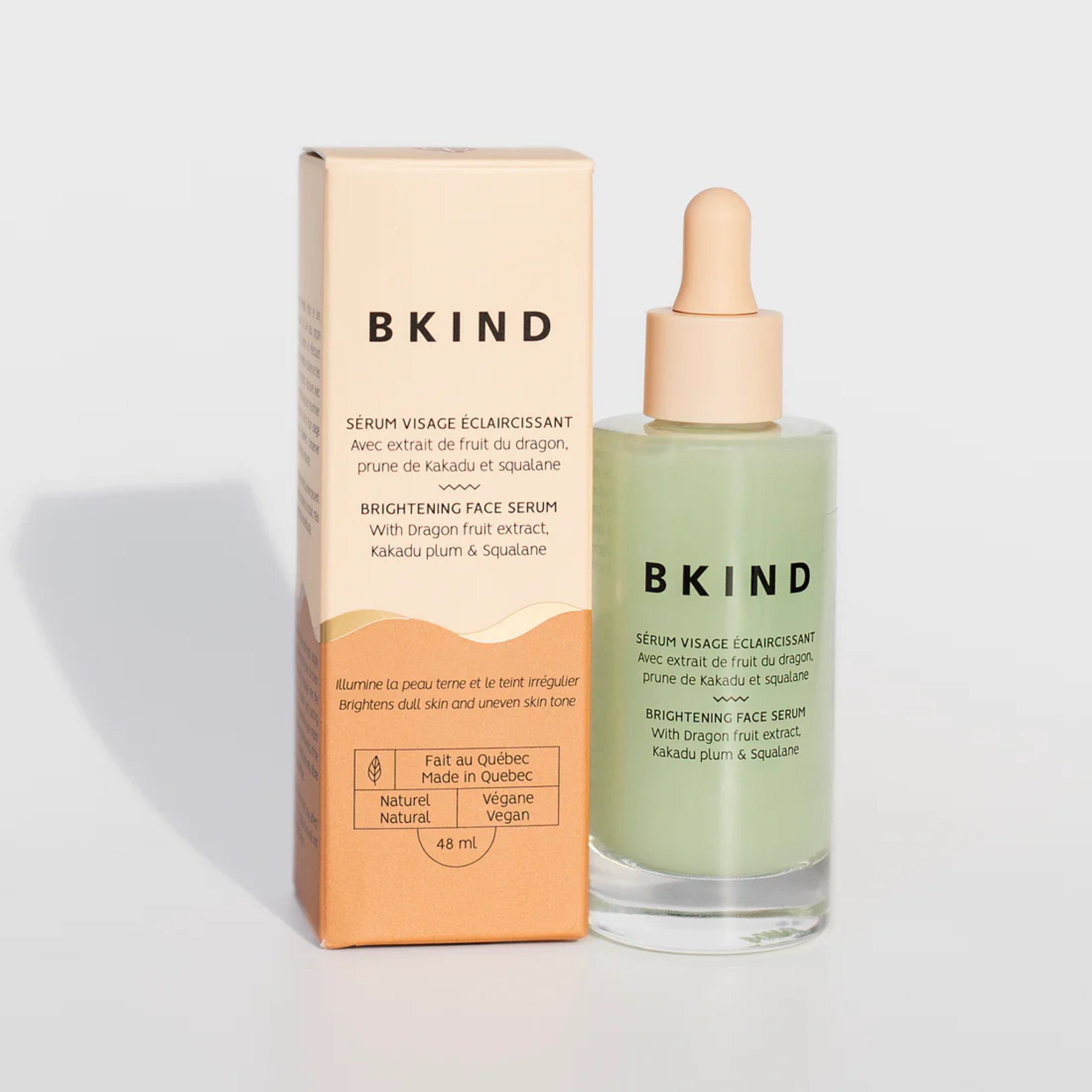 BKIND. Sérum Visage Éclaircissant Avec Vitamine C et Squalane - 48 ml - Concept C. Shop