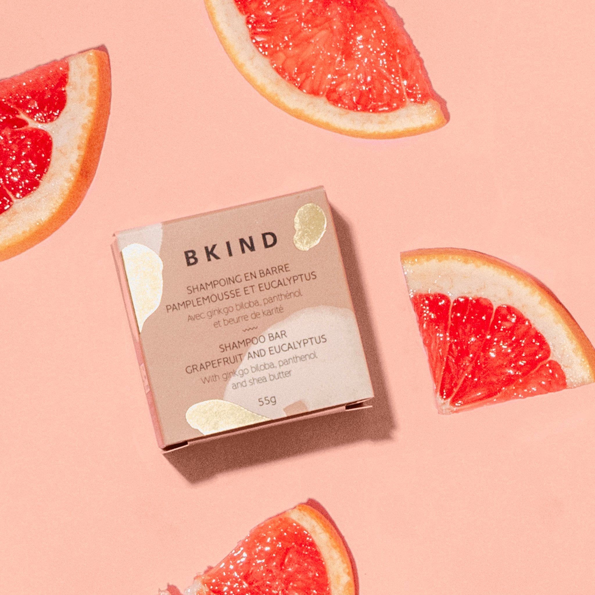 BKIND. Shampoing en Barre Cheveux Normaux et/ou à Tendance Grasse - 55 gr - Concept C. Shop