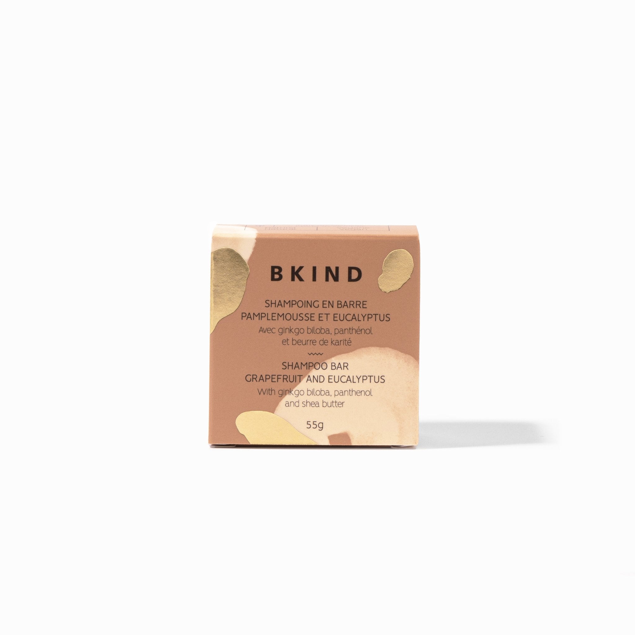 BKIND. Shampoing en Barre Cheveux Normaux et/ou à Tendance Grasse - 55 gr - Concept C. Shop