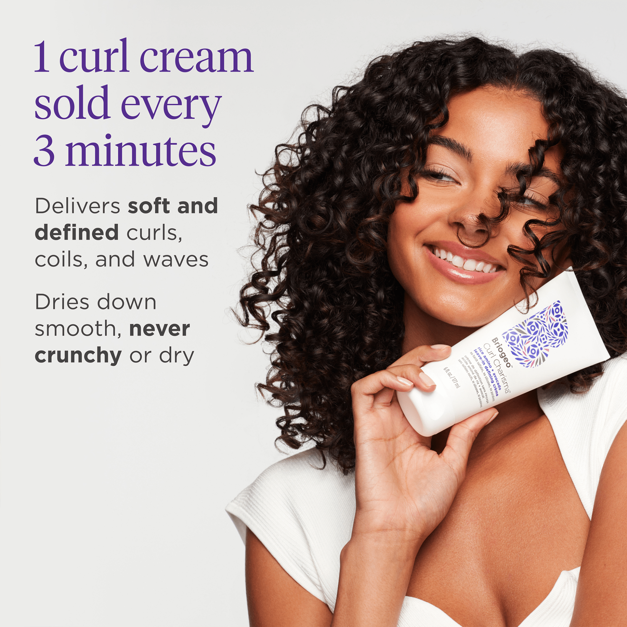 Briogeo. Crème de Définition Sans - Rinçage Acide Aminé de Riz + Avocat Curl Charisma - 177 ml - Concept C. Shop