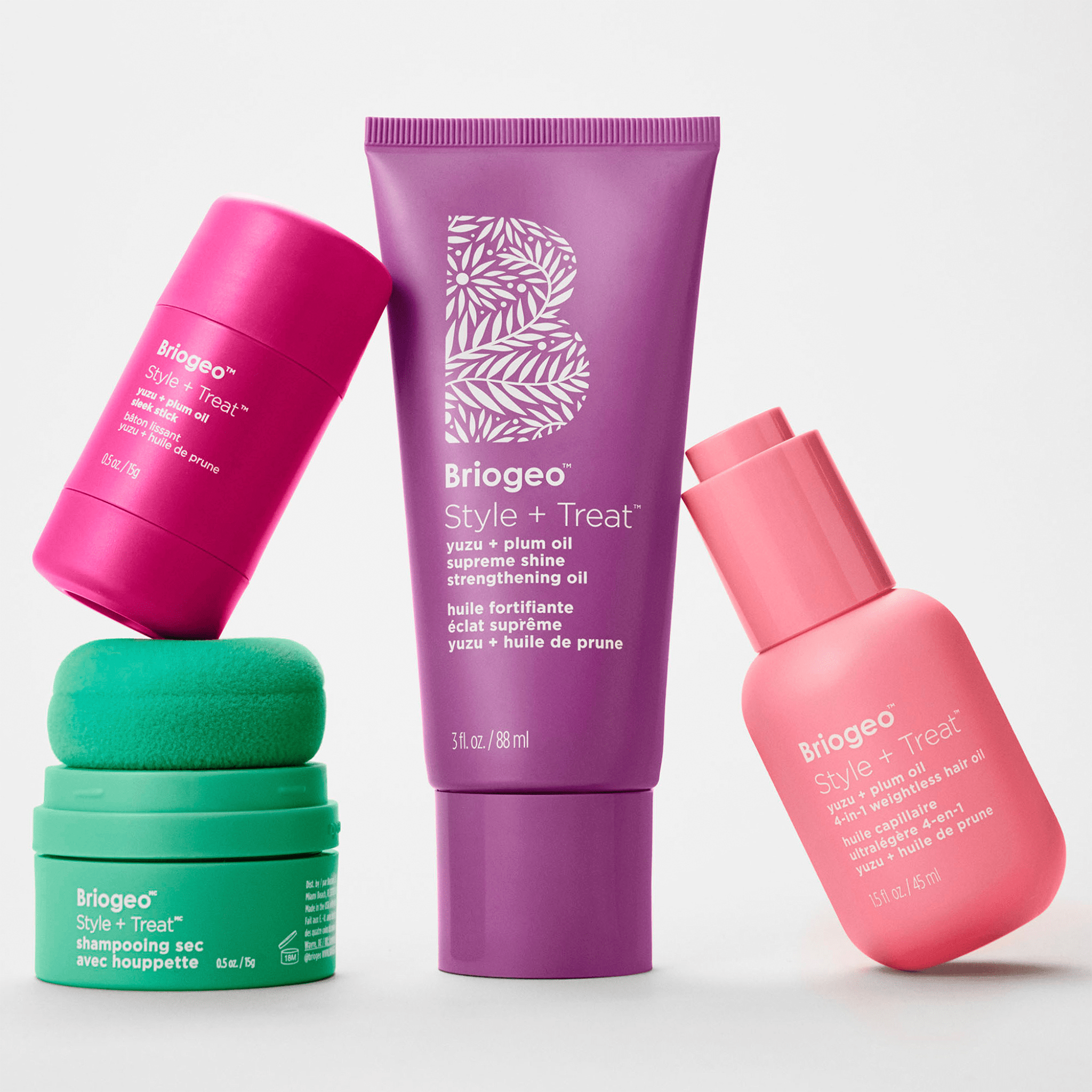 Briogeo. Huile Capillaire Ultralégère 4 - en - 1 Yuzu et Huile de Prune Style + Treat - 45 ml - Concept C. Shop