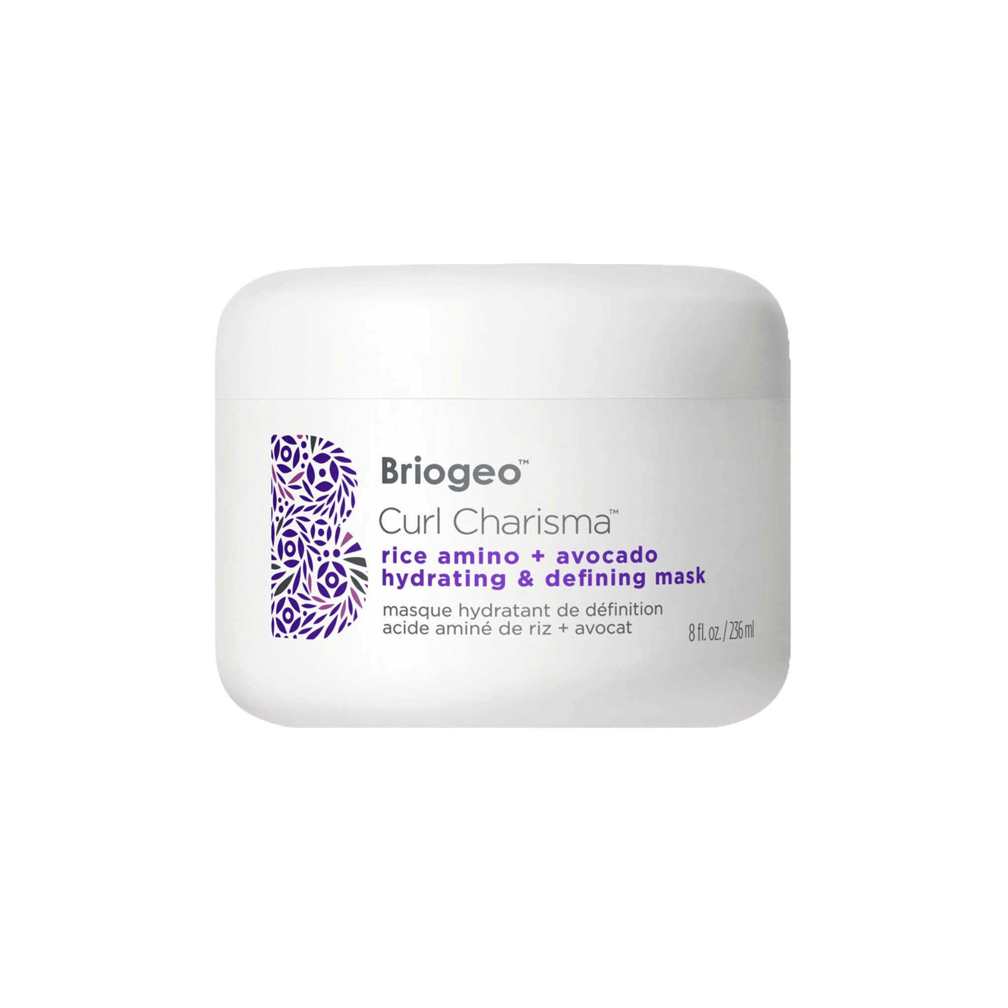 Briogeo. Masque Hydratant Acide Aminé de Riz + Avocat Curl Charisma - 236 ml - Concept C. Shop