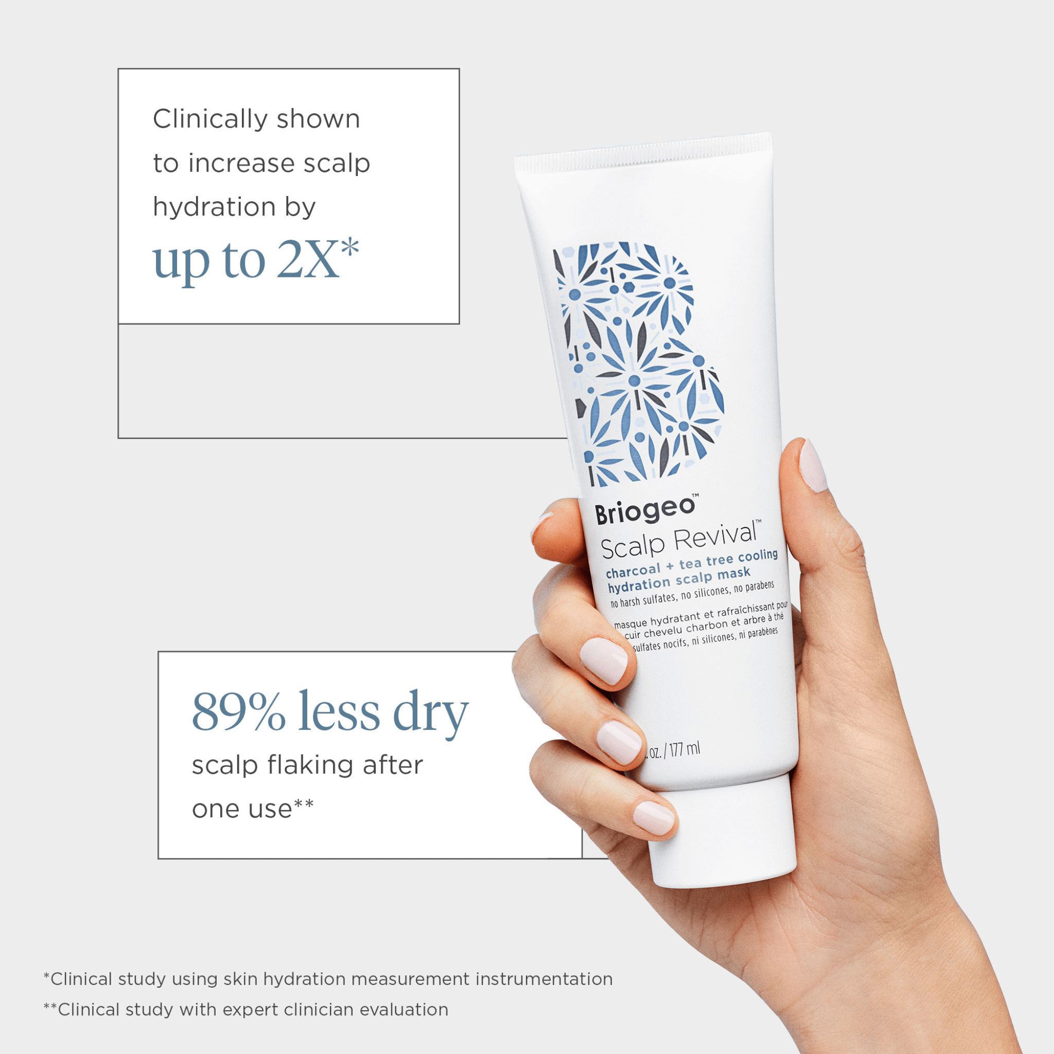 Briogeo. Masque Hydratant et Rafraîchissant Charbon et Arbre à Thé Scalp Revival - 177 ml - Concept C. Shop