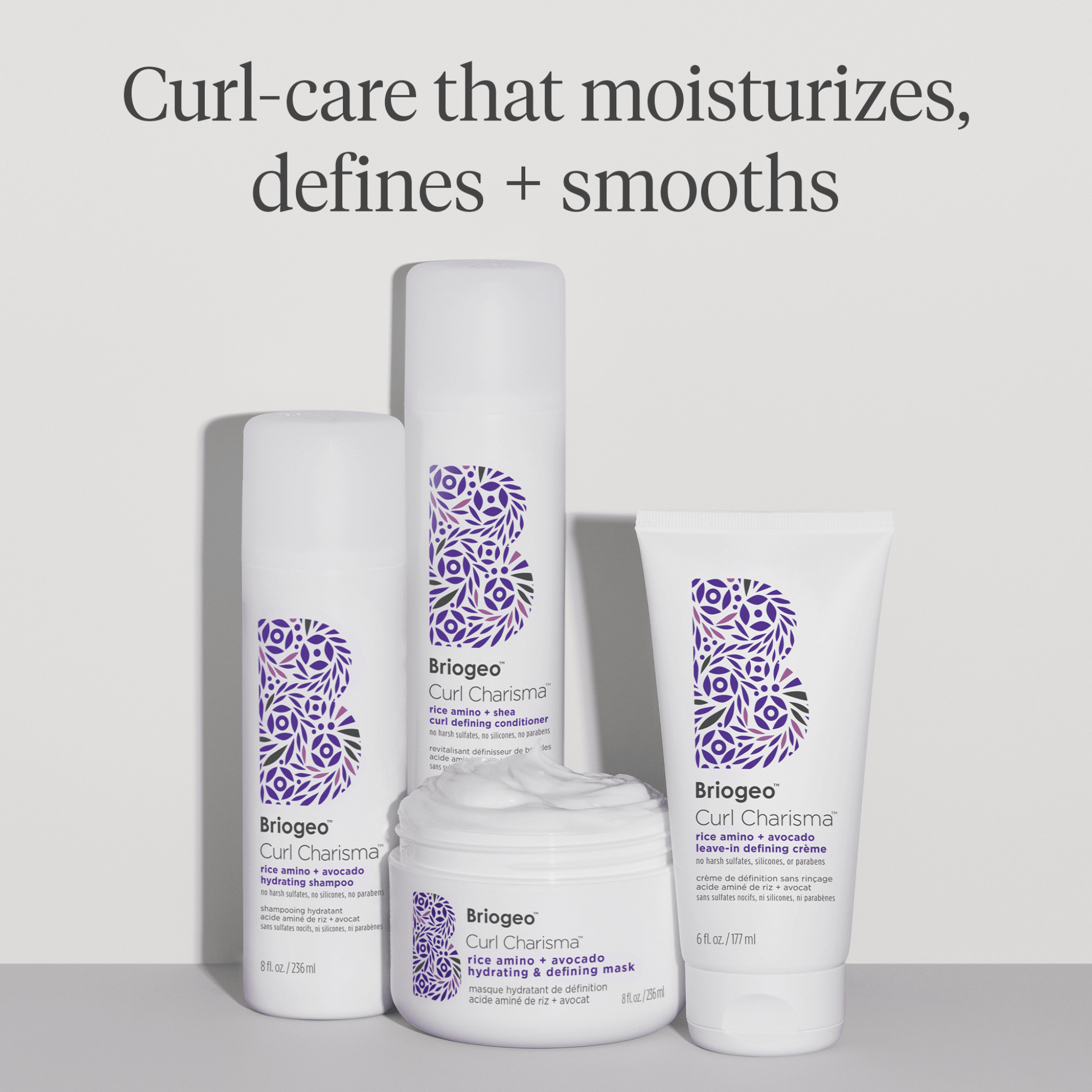 Briogeo. Revitalisant Définisseur de Boucles Acide Aminé de Riz + Karité Curl Charisma - 1000 ml - Concept C. Shop