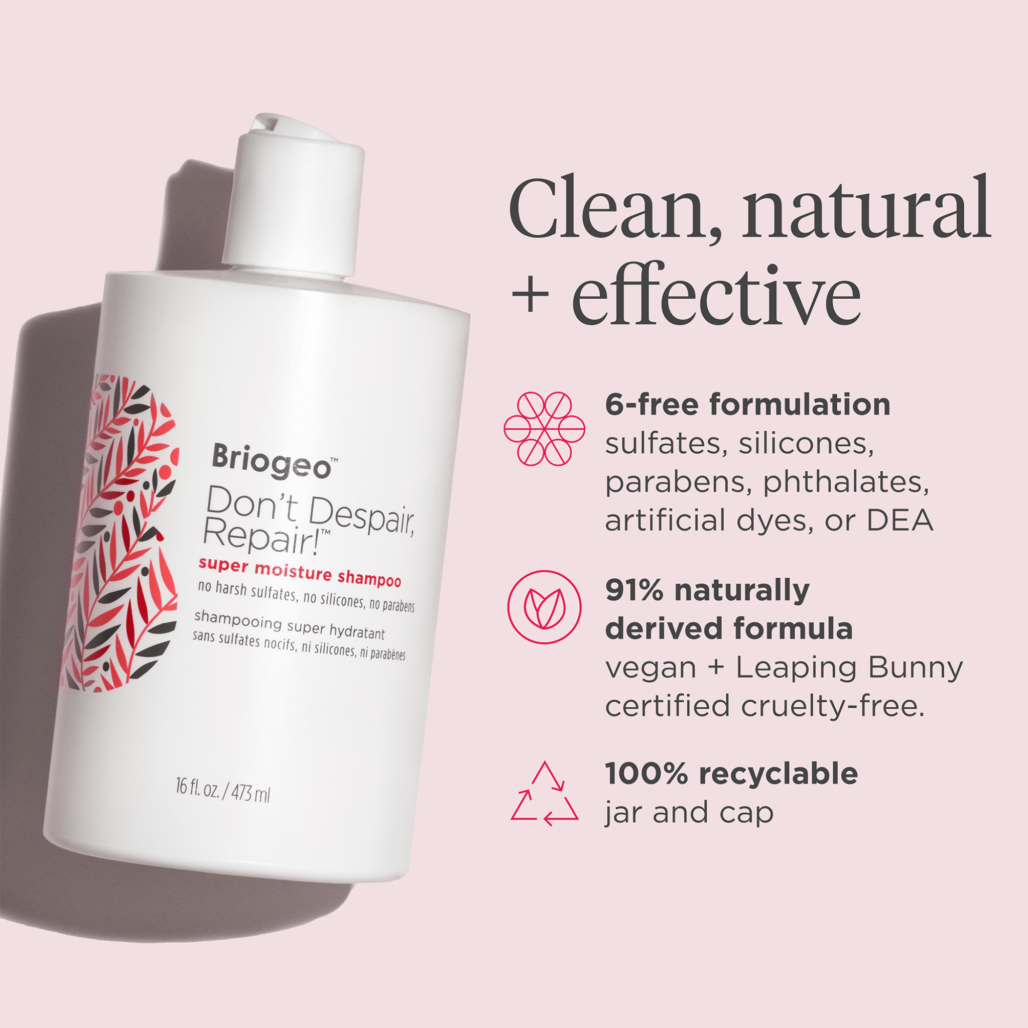 Briogeo. Shampoing Hydratant Riche Don't Despair, Repair - 473 ml - Concept C. Shop