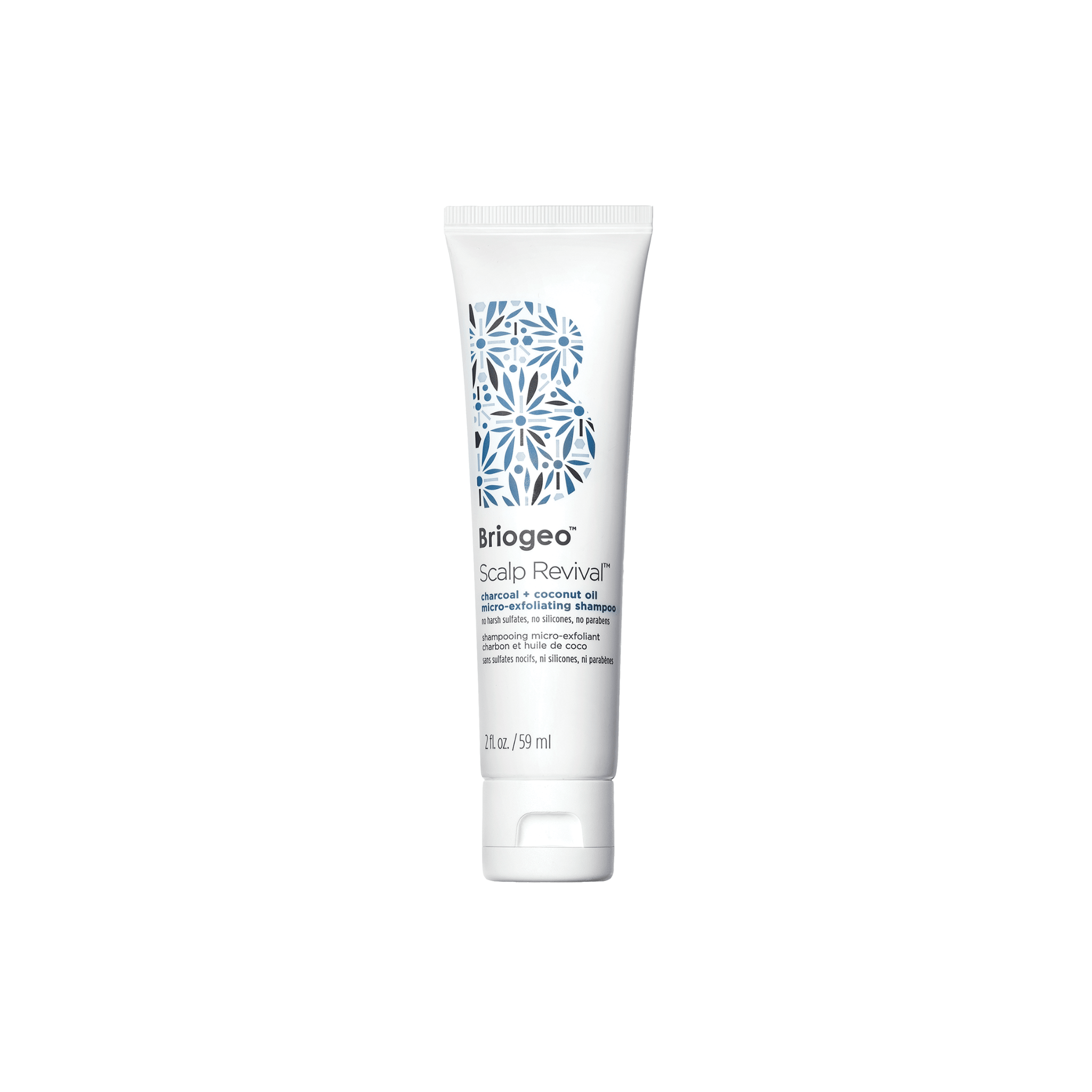 Briogeo. Shampoing Micro - Exfoliant Charbon et Huile de Coco Scalp Revival - 59 ml - Concept C. Shop