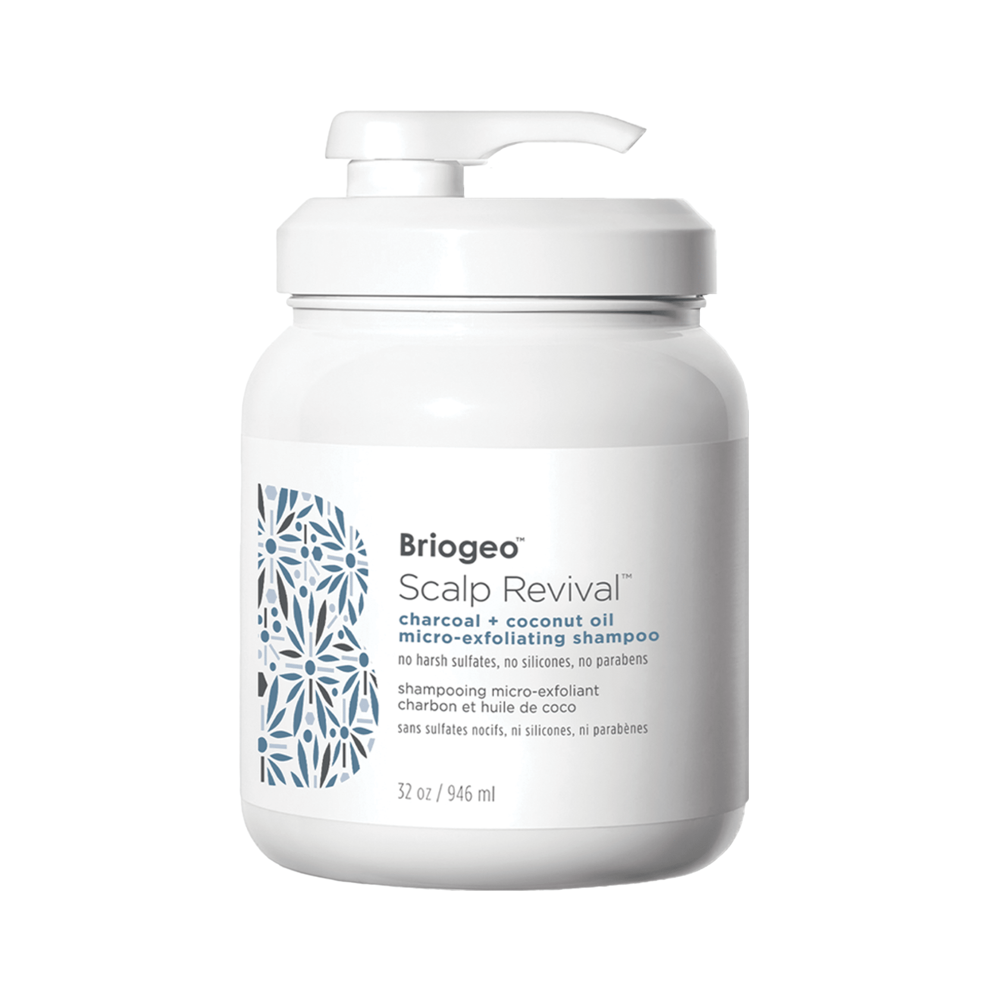 Briogeo. Shampoing Micro - Exfoliant Charbon et Huile de Coco Scalp Revival - 946 ml - Concept C. Shop