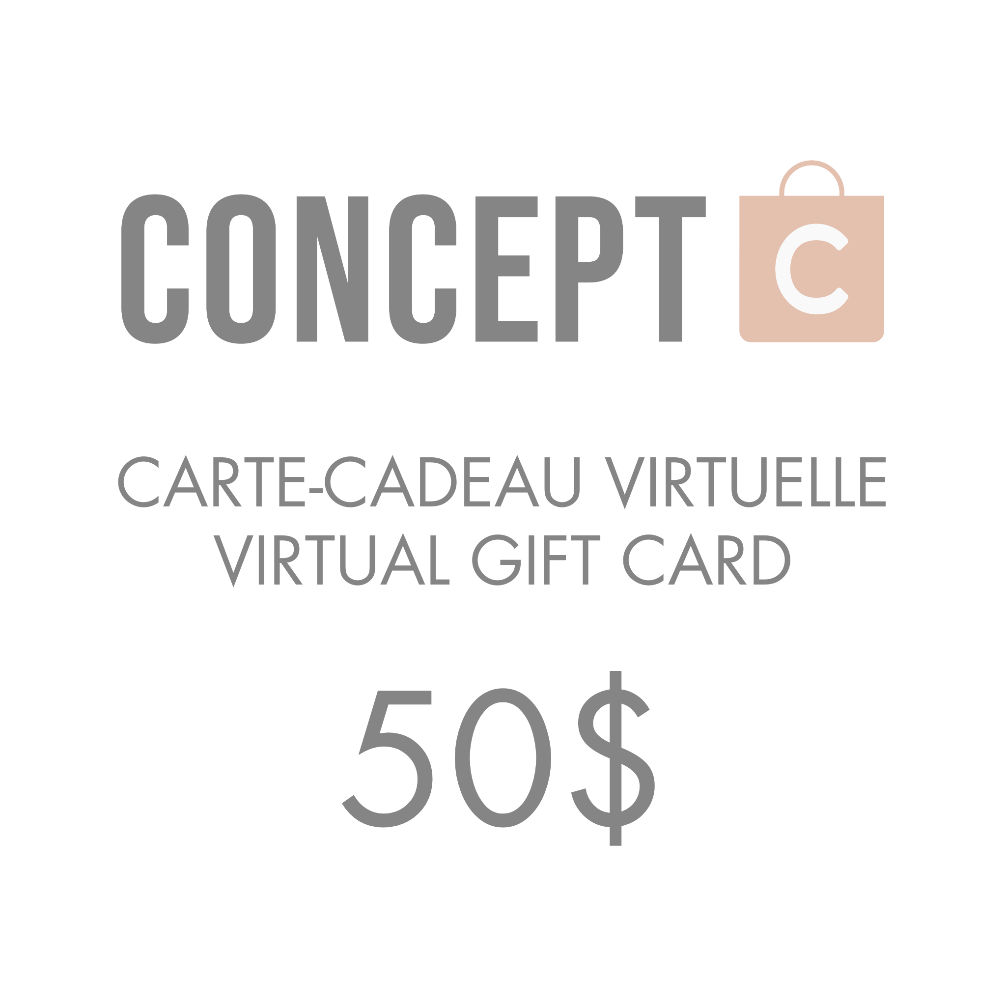 Carte - Cadeau - Concept C. Shop