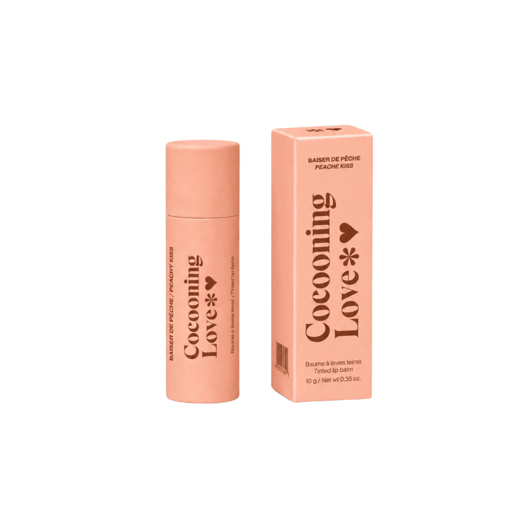 Cocooning Love. Baume à Lèvres Teinté Peachy Kiss - 10 gr - Concept C. Shop