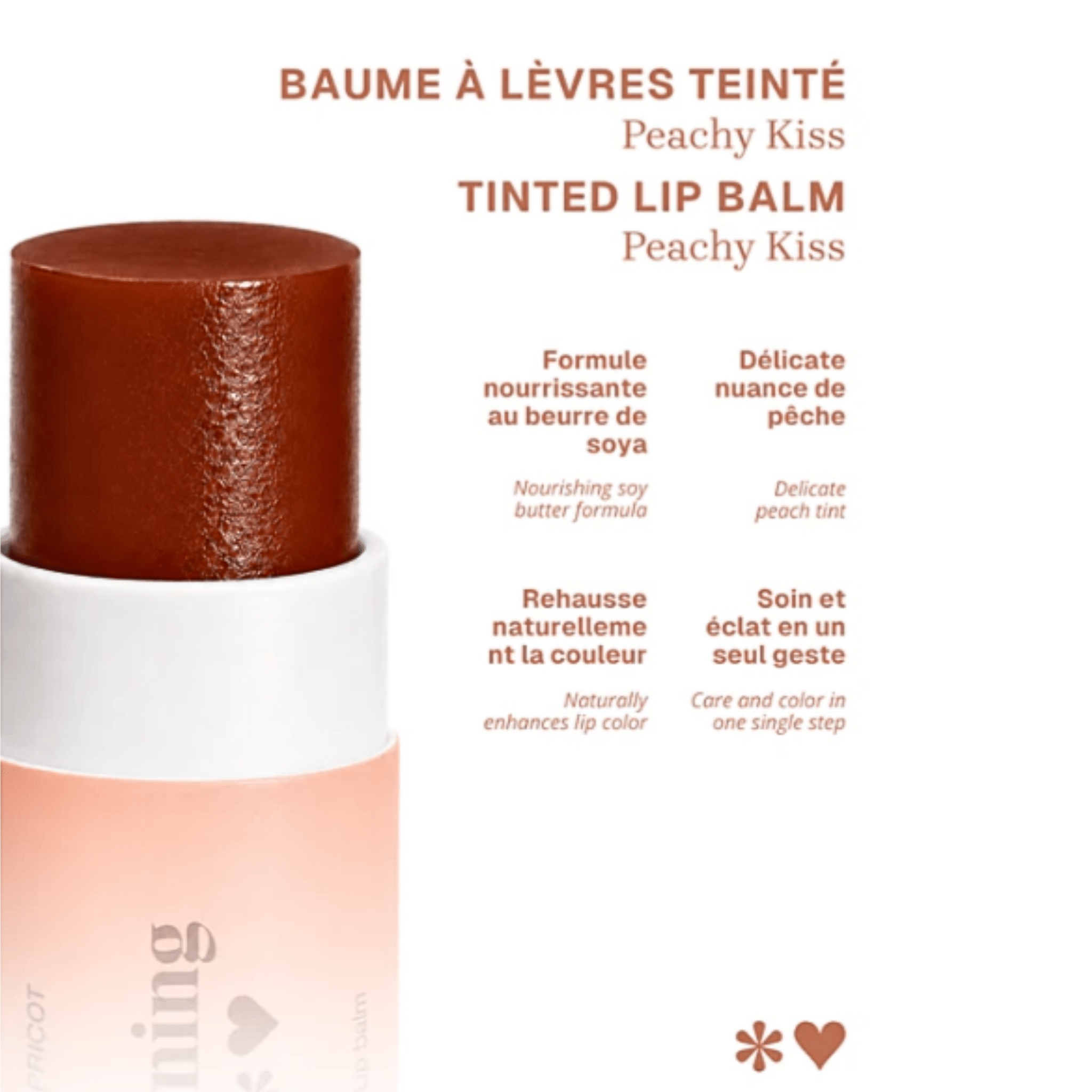 Cocooning Love. Baume à Lèvres Teinté Peachy Kiss - 10 gr - Concept C. Shop