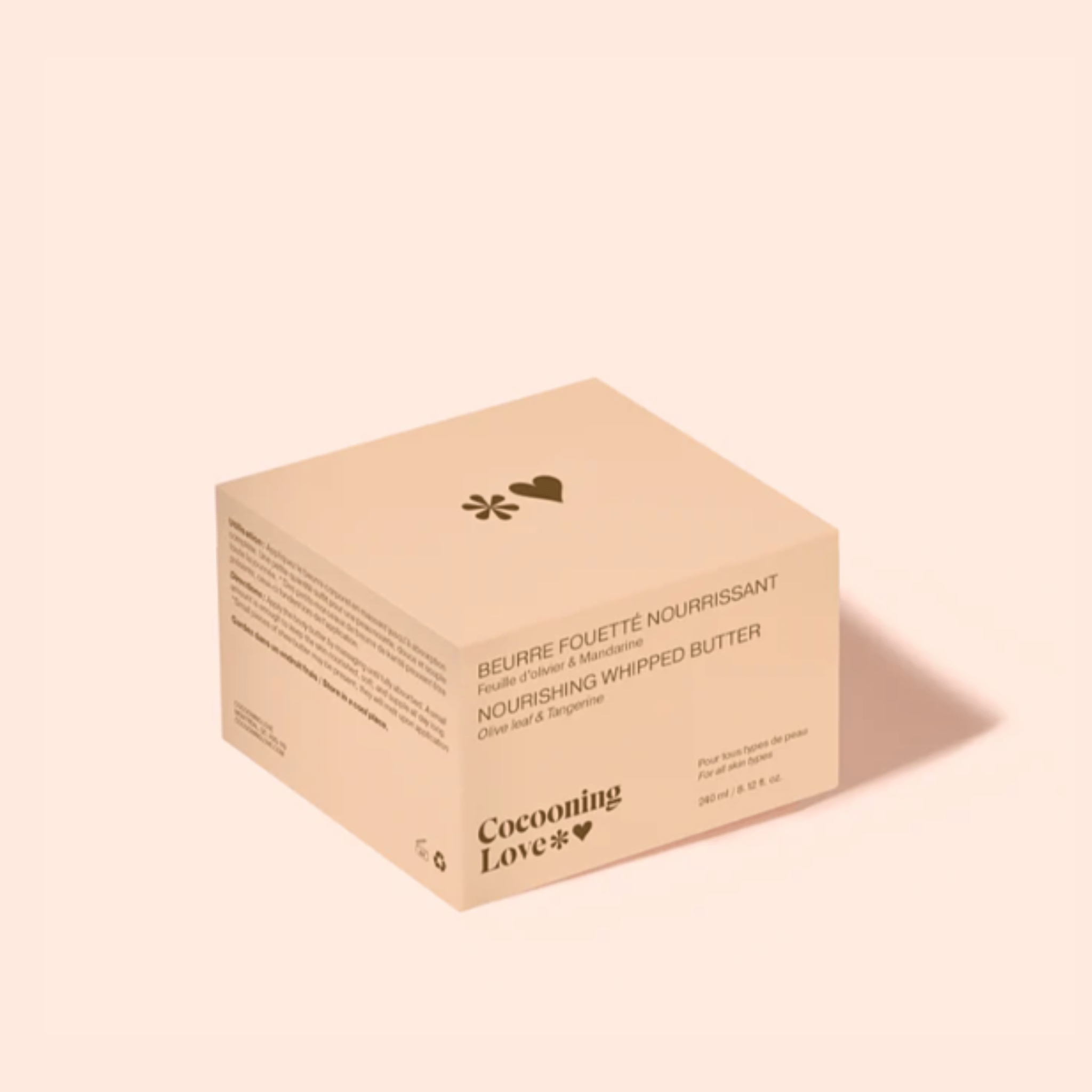 Cocooning Love. Beurre Corporel Fouetté Feuille d'Olivier et Mandarine - 240 ml - Concept C. Shop