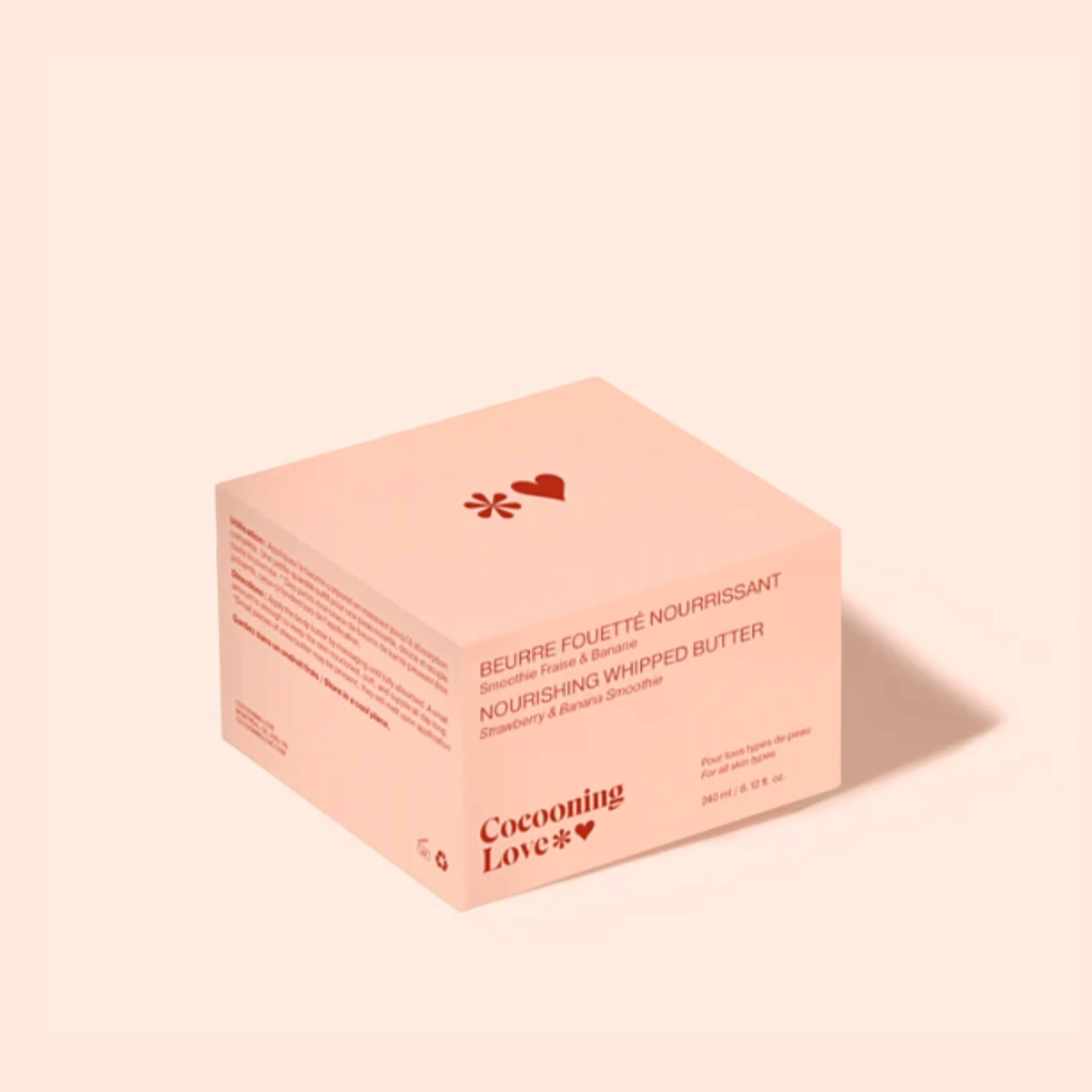 Cocooning Love. Beurre Corporel Fouetté Smoothie Fraise Et Banane - 240 ml - Concept C. Shop