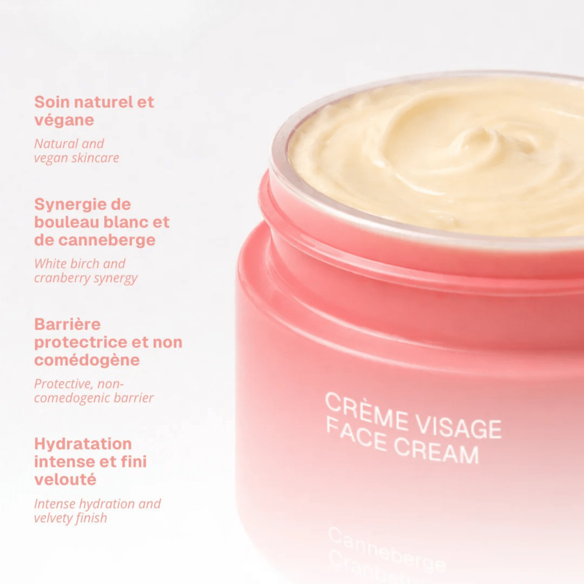 Cocooning Love. Crème Visage Peaux Normales à Sèches Canneberge - 50 ml - Concept C. Shop