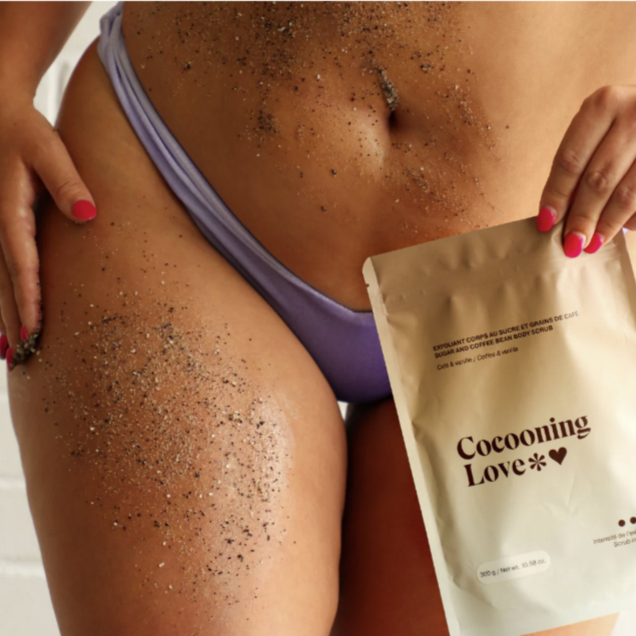 Cocooning Love. Exfoliant Corps au Sucre - Café & Vanille - 300 gr - Concept C. Shop