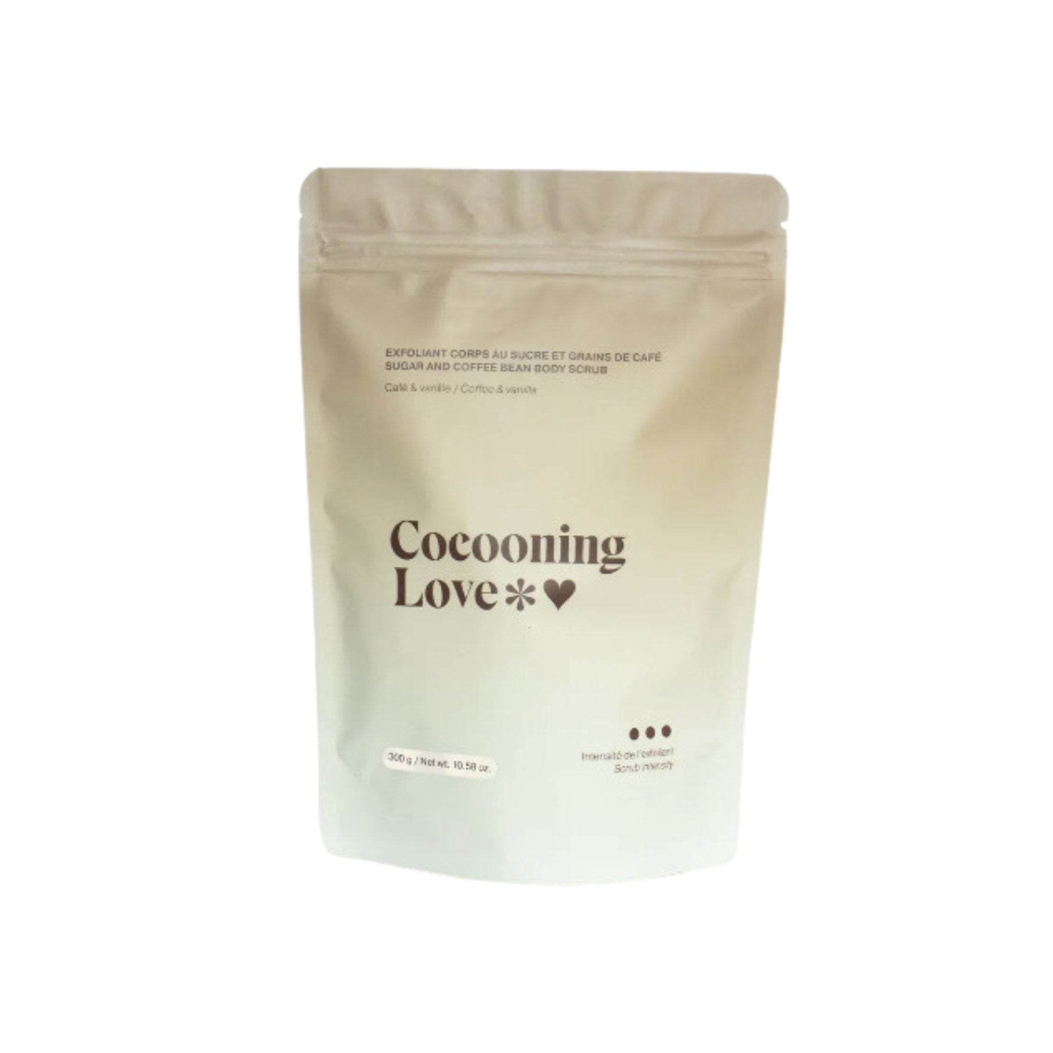 Cocooning Love. Exfoliant Corps au Sucre - Café & Vanille - 300 gr - Concept C. Shop