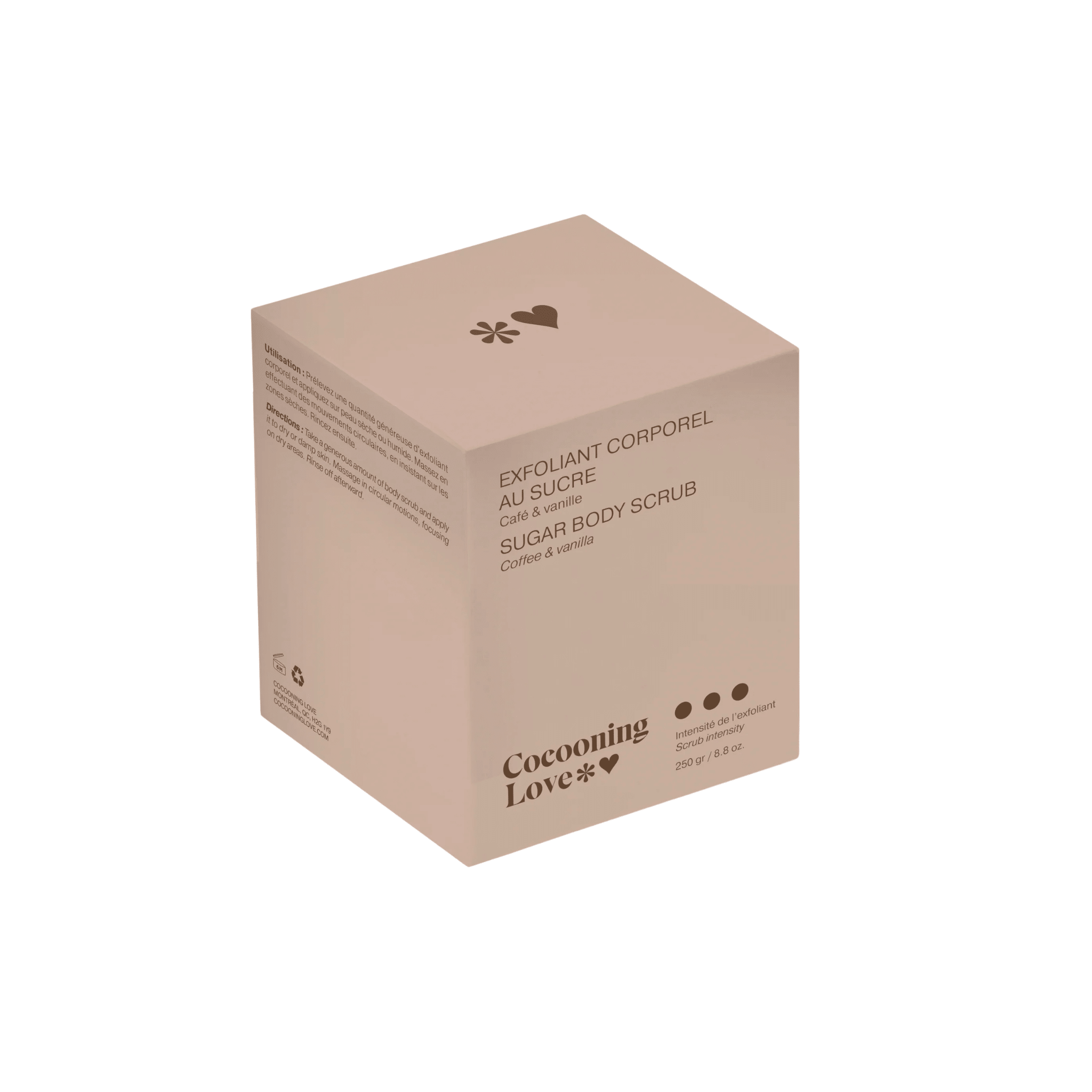 Cocooning Love. Exfoliant Corps au Sucre - Café & Vanille - 300 gr - Concept C. Shop