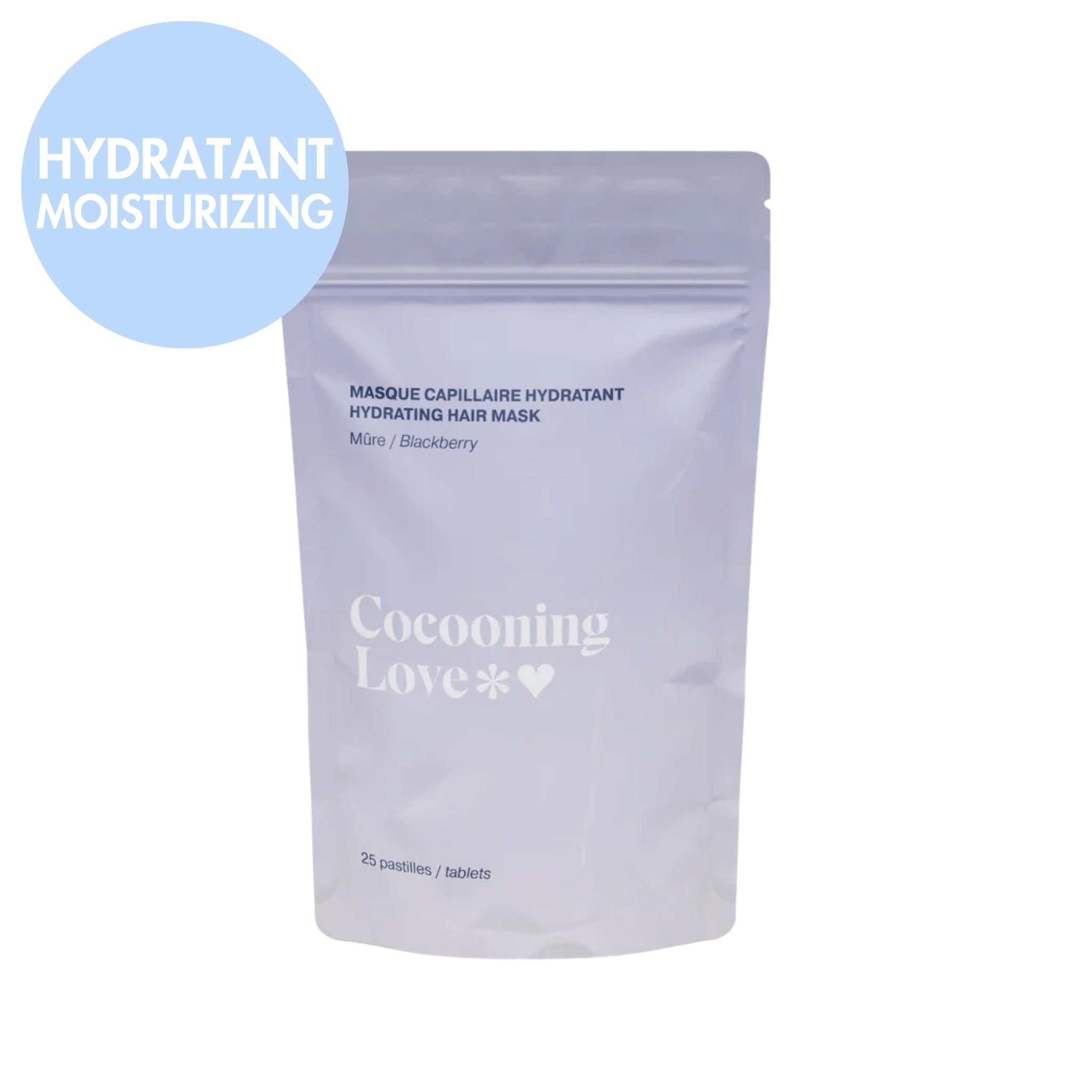 Cocooning Love. Masque Capillaire Hydratant Mûre - 25 Pastilles - Concept C. Shop