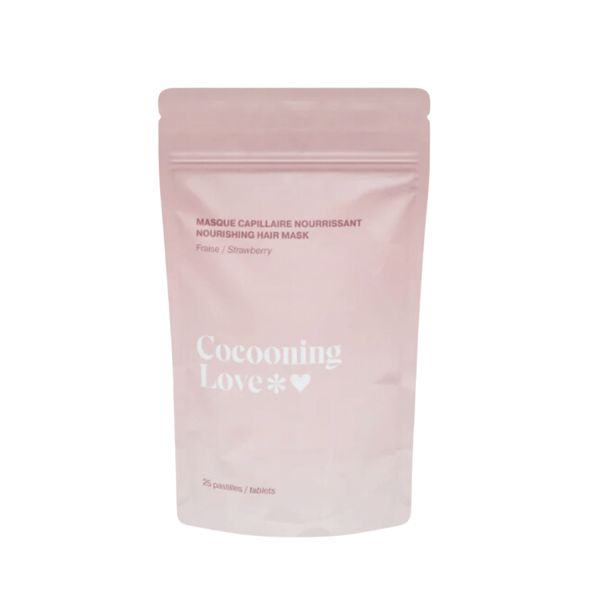 Cocooning Love. Masque Capillaire Nourrissant Fraise - 25 Pastilles - Concept C. Shop