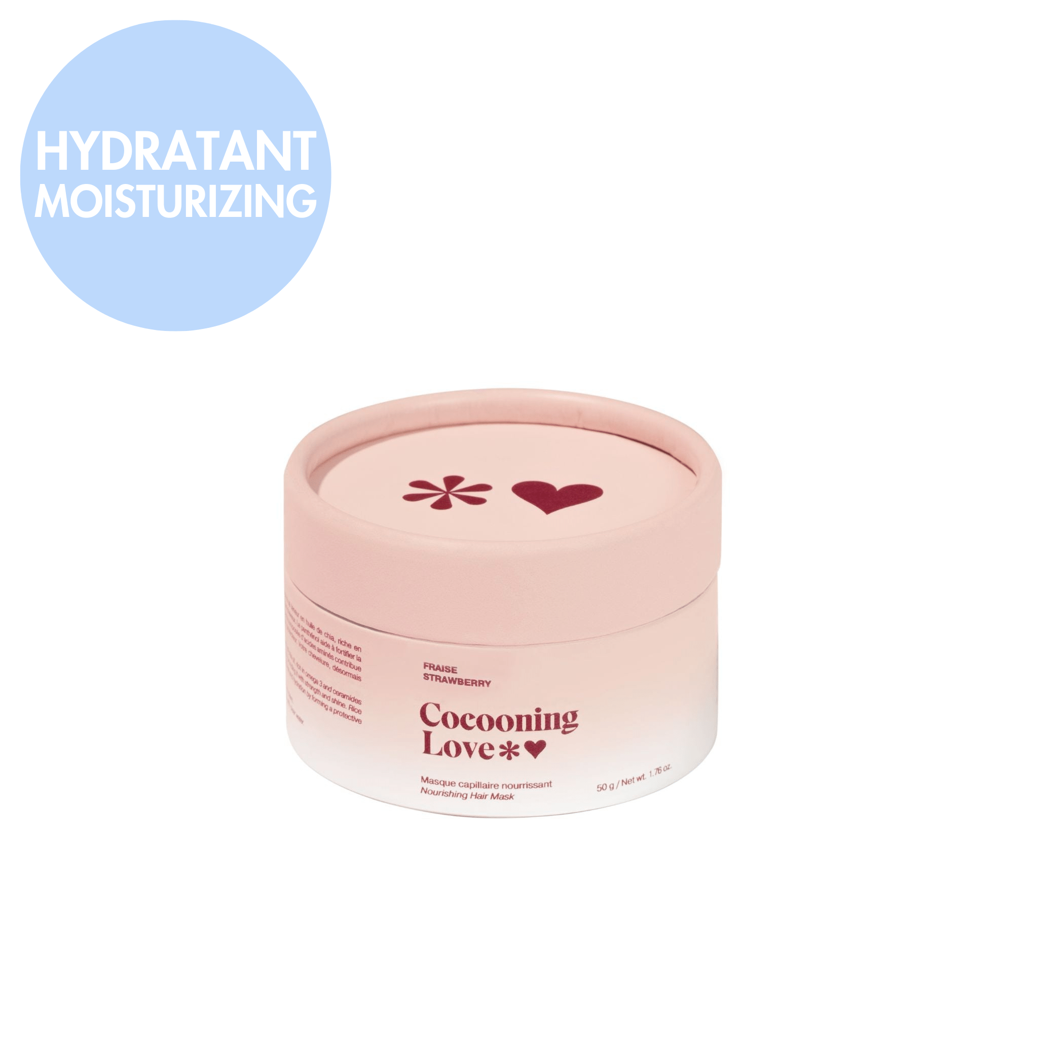 Cocooning Love. Masque Capillaire Nourrissant Fraise - 50 g - Concept C. Shop