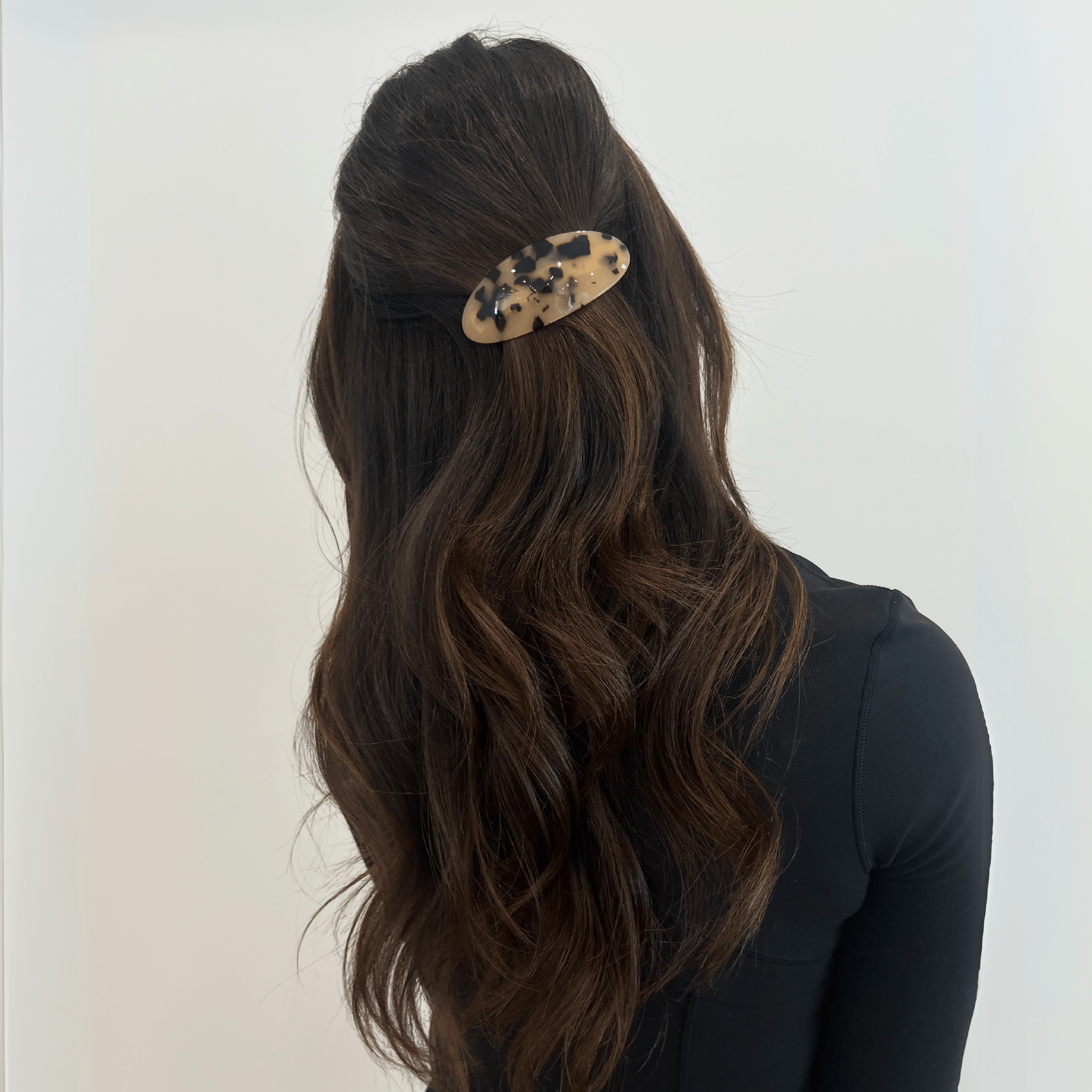 Concept C. Barrette Ovale Lustrée - Tortoise - Concept C. Shop