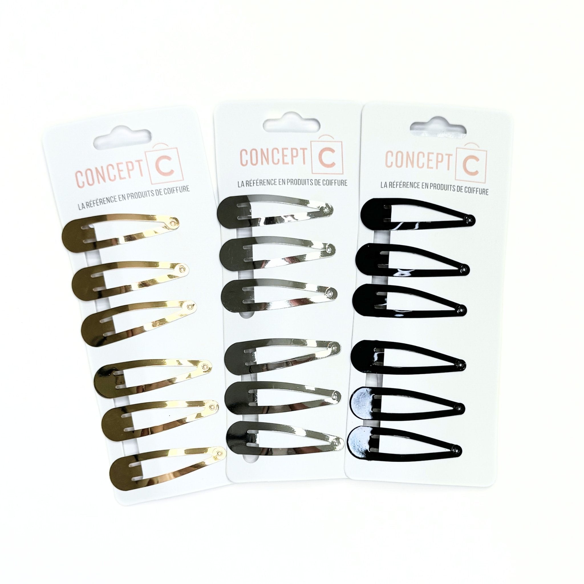 Concept C. Barrettes de Métal Or - 6 Pcs - Concept C. Shop