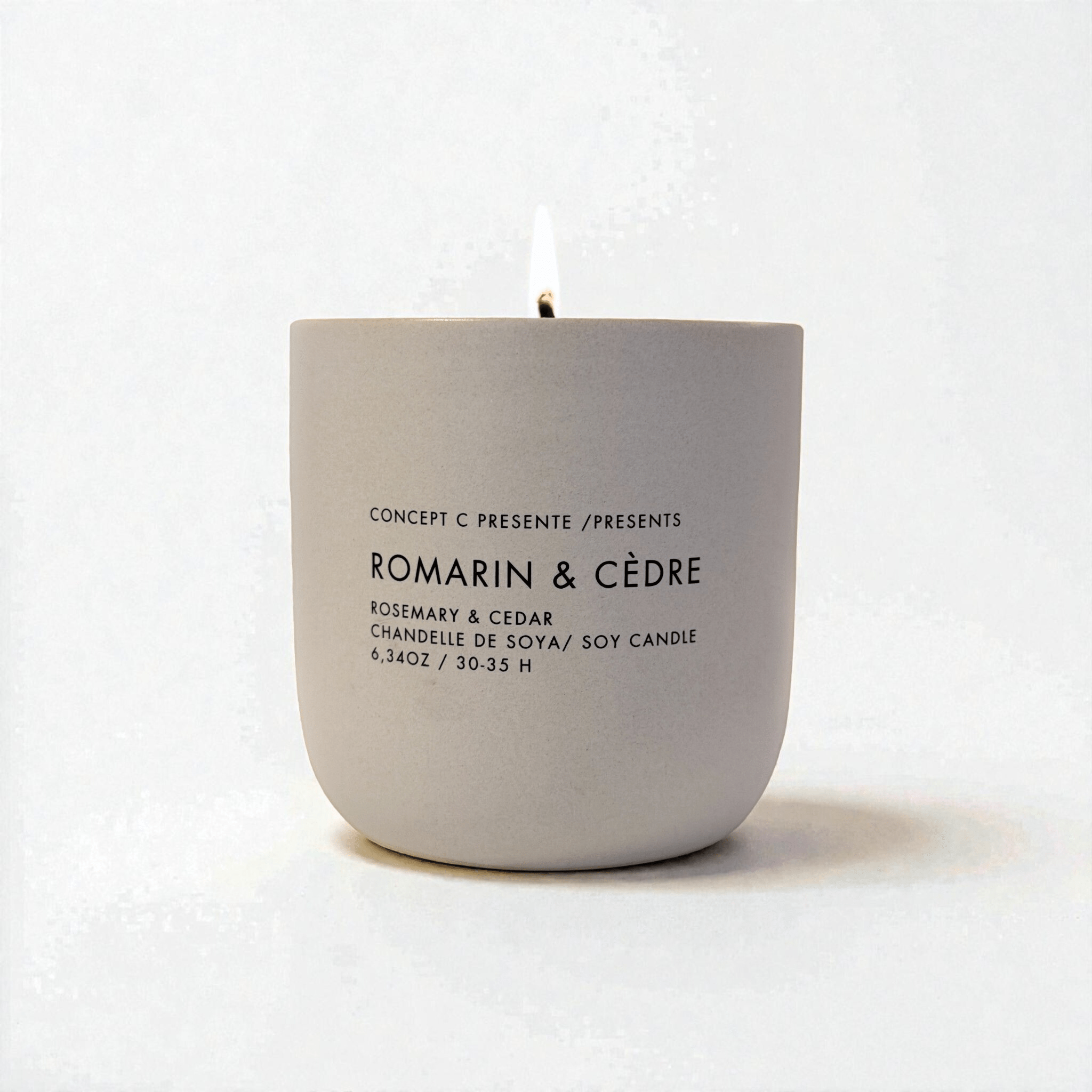 Concept C. Chandelle De Soya - Romarin & Cèdre - Concept C. Shop
