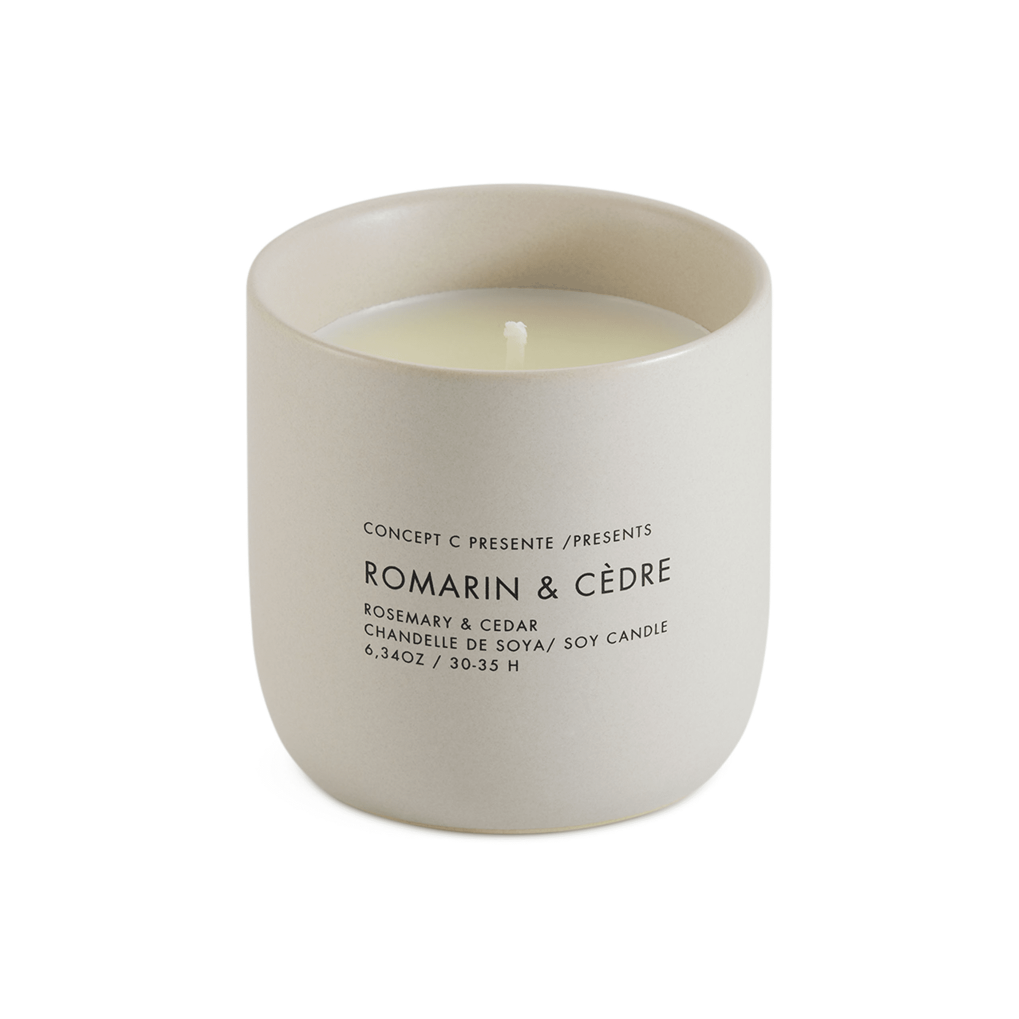 Concept C. Chandelle De Soya - Romarin & Cèdre - Concept C. Shop