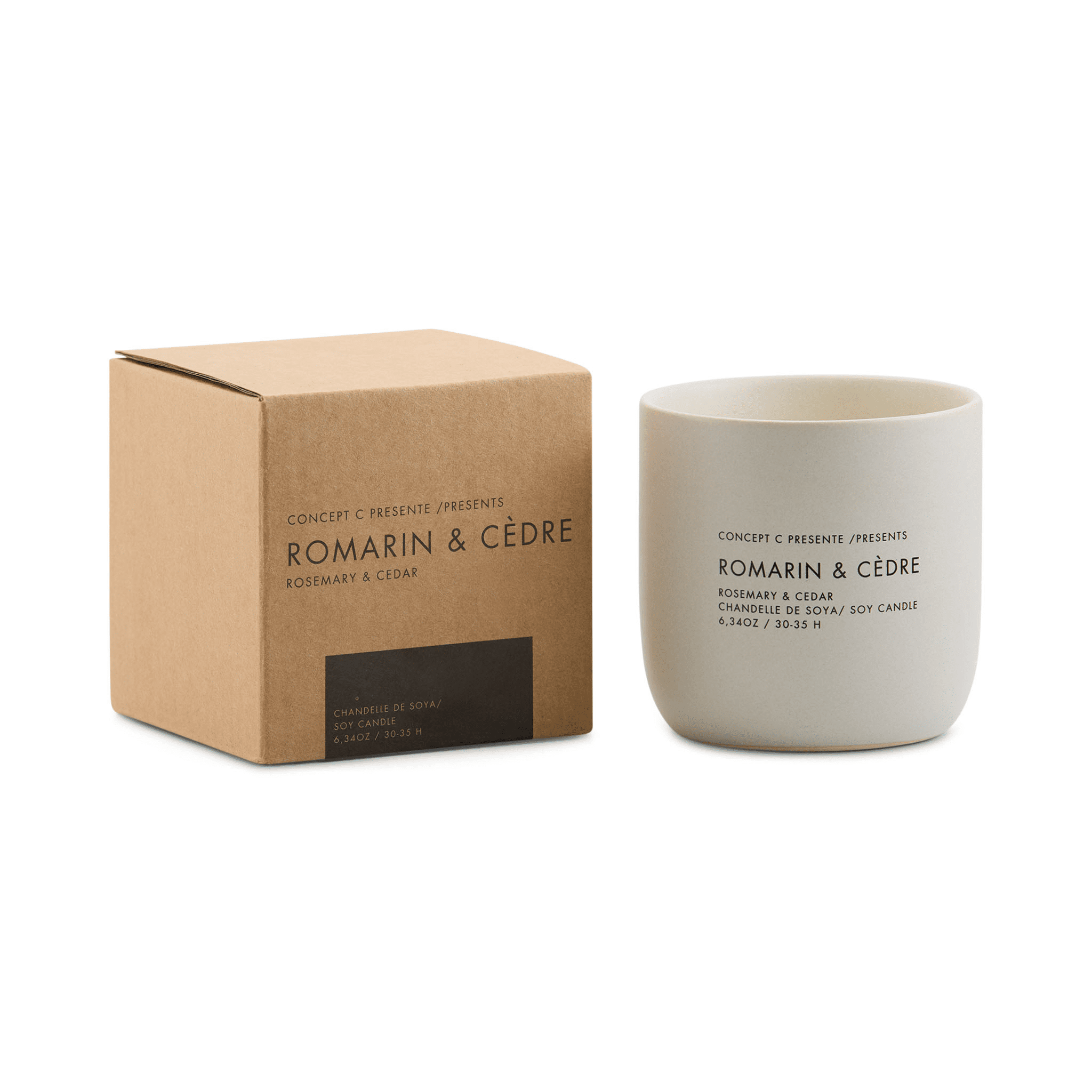 Concept C. Duo Chandelles - Romarin & Cèdre - Concept C. Shop
