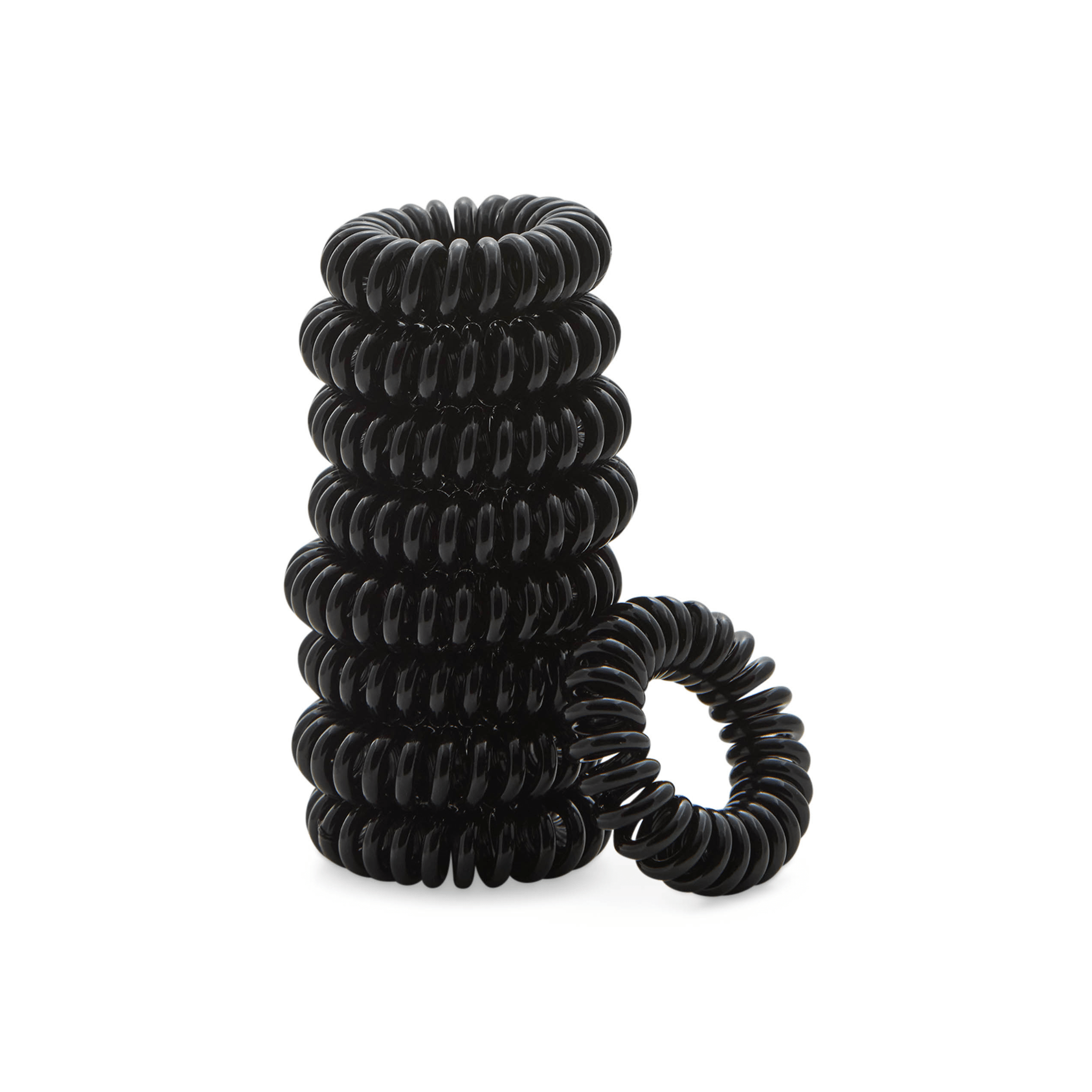 Concept C. Élastiques À Cheveux En Spirale - Noir - Concept C. Shop