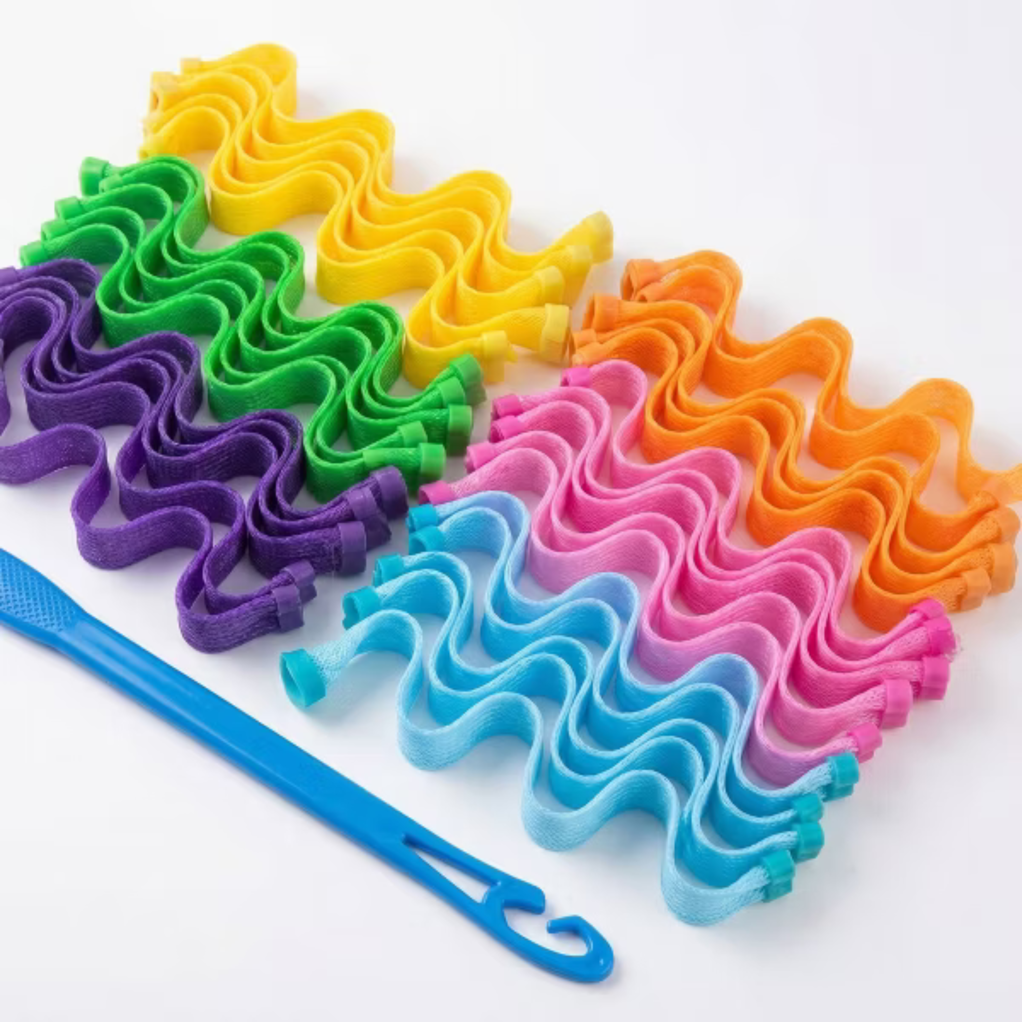 Concept C. Ensemble Coloré pour Ondulations Sans Chaleur 30 Morceaux Avec Crochet - Concept C. Shop