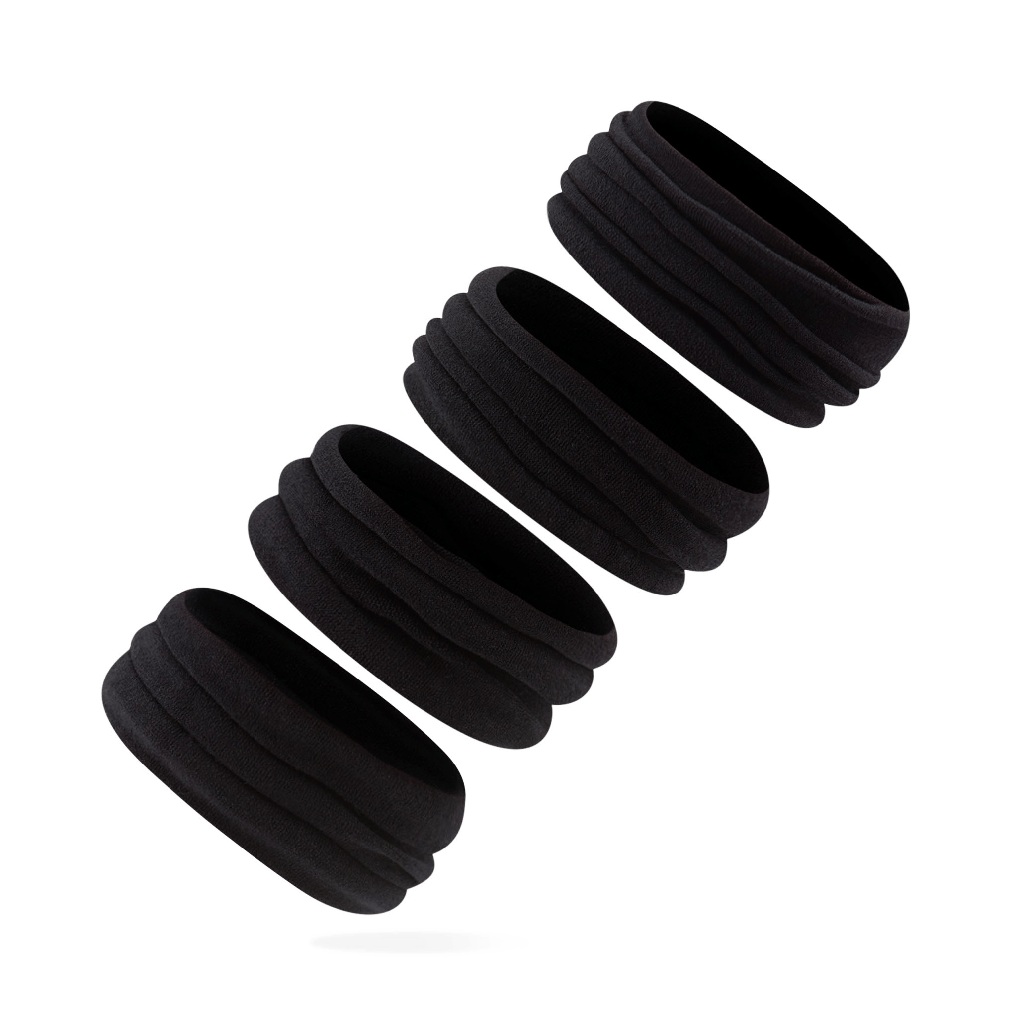 Concept C. Ensemble Élastiques À Cheveux XL Noir - 4 Pcs - Concept C. Shop