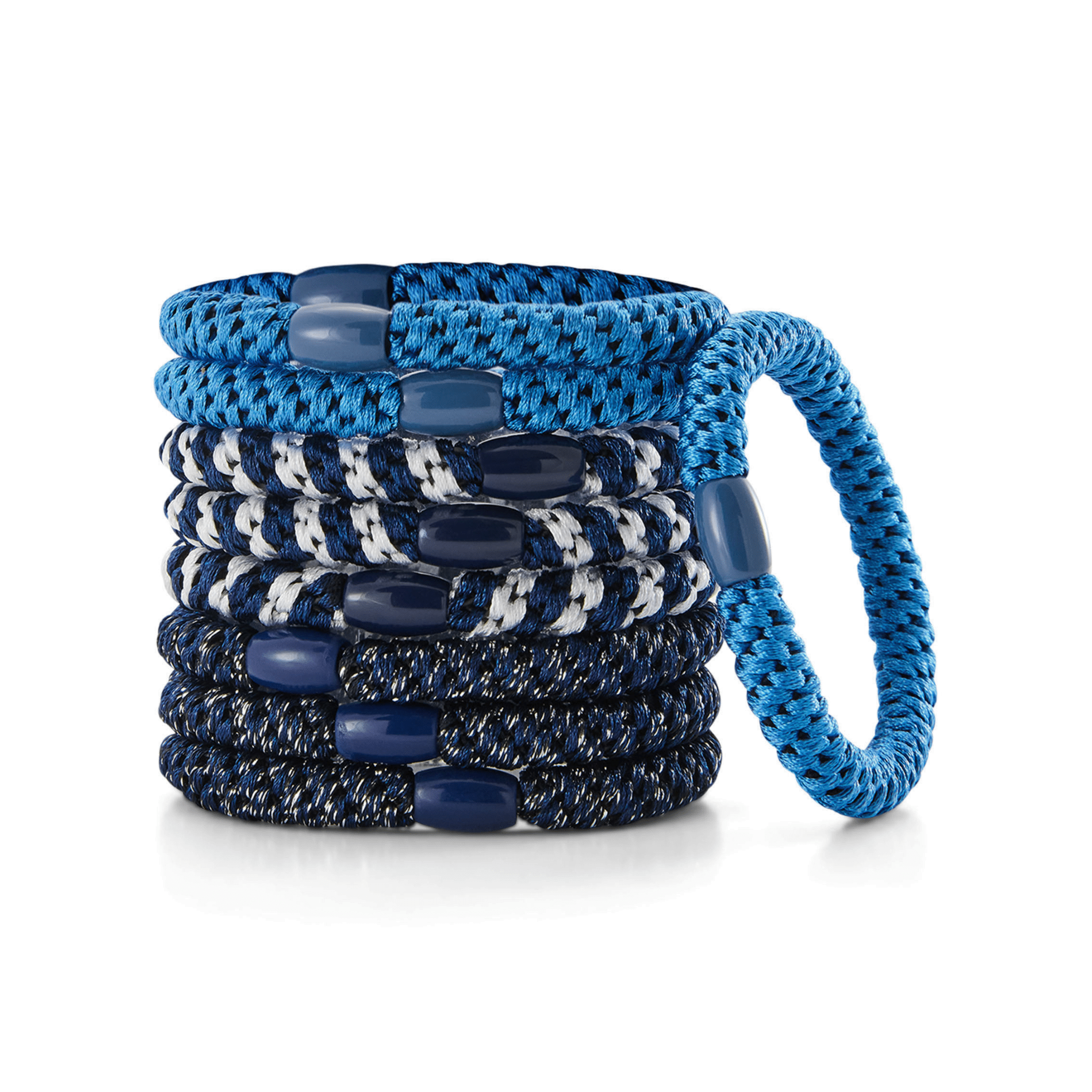Concept C. Ensemble Élastiques Tressés - Bleu - Concept C. Shop