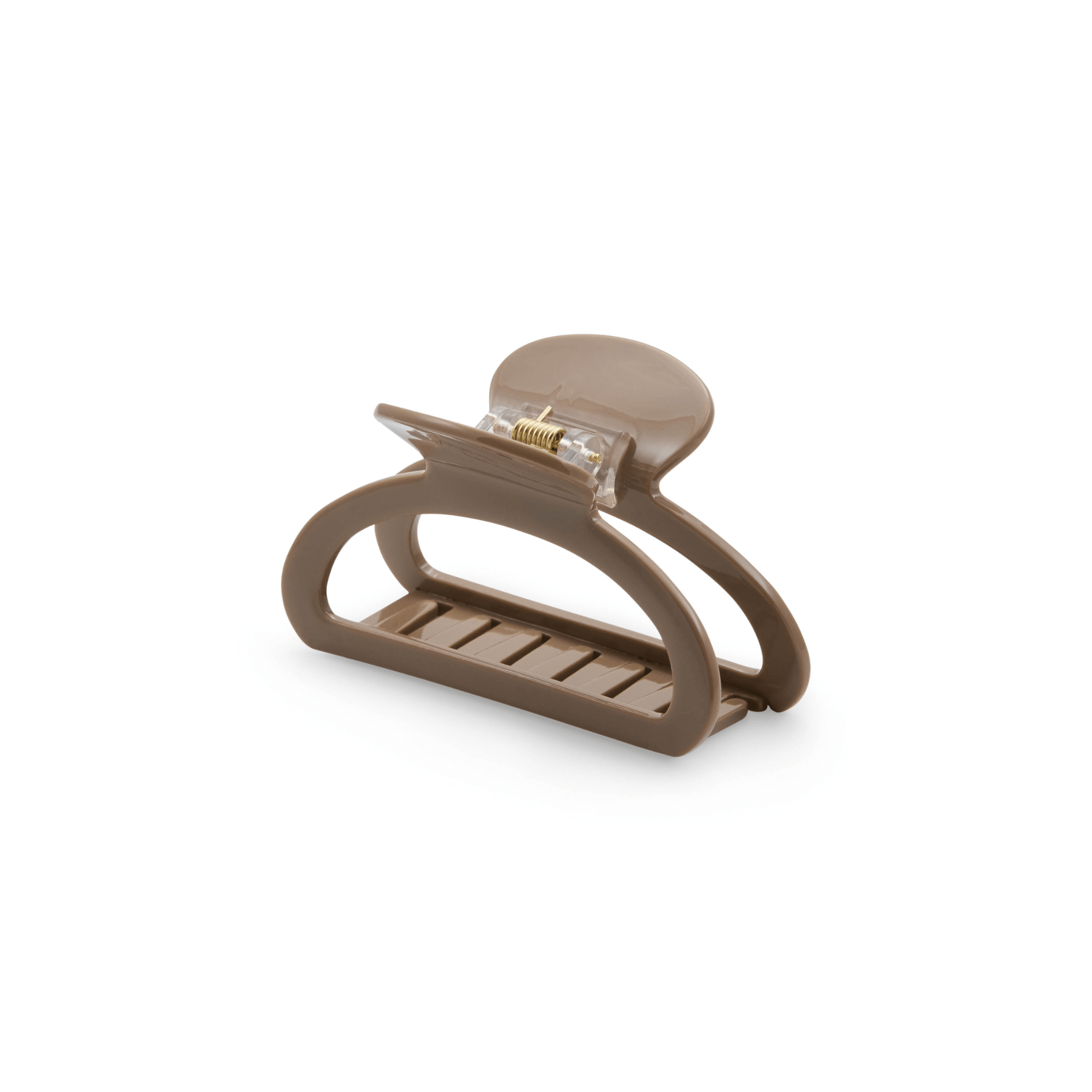 Concept C. Petite Pince Demi-Lune Ajourée - Mocha - Concept C. Shop