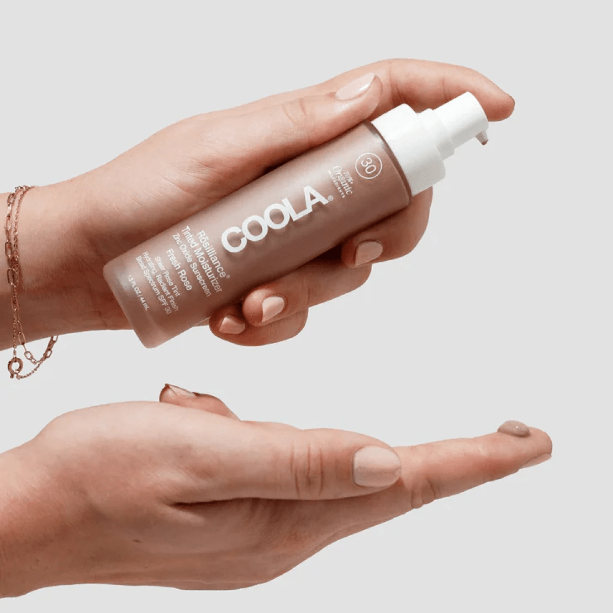 Coola. Hydratant Teinté Rosilliance Rose Fraiche Bio FPS 30 - 44 ml - Concept C. Shop