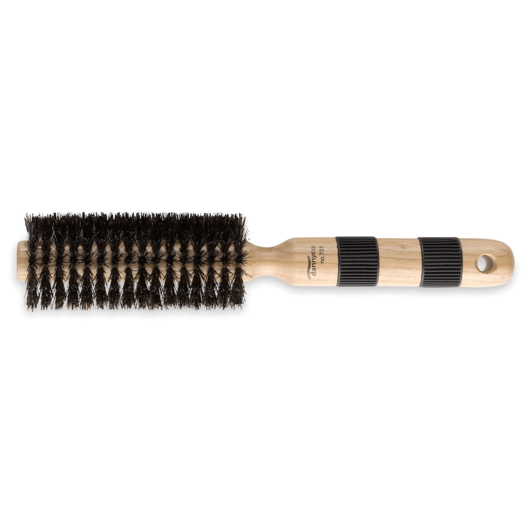 Dannyco. Brosse en Bois Ronde Poils de Sanglier Naturels - Moyenne - Concept C. Shop