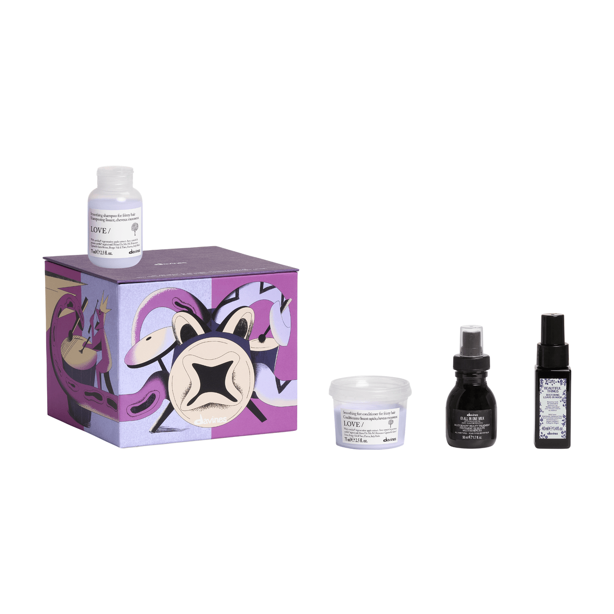 Davines. Coffret Découverte Des Fêtes - Love Smoothing - Concept C. Shop