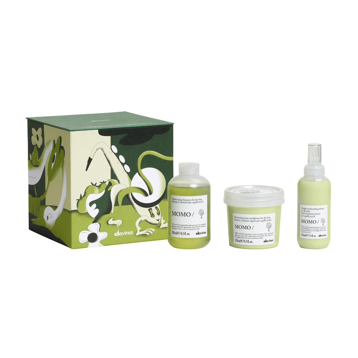 Davines. Coffret Des Fêtes - Hydratation Et Nutrition Momo - Concept C. Shop