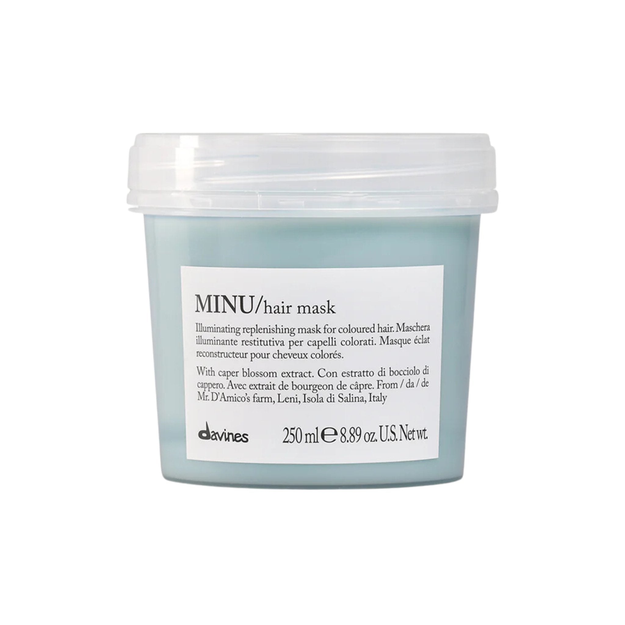 Davines. Masque pour Cheveux Colorés MINU - 250 ml - Concept C. Shop