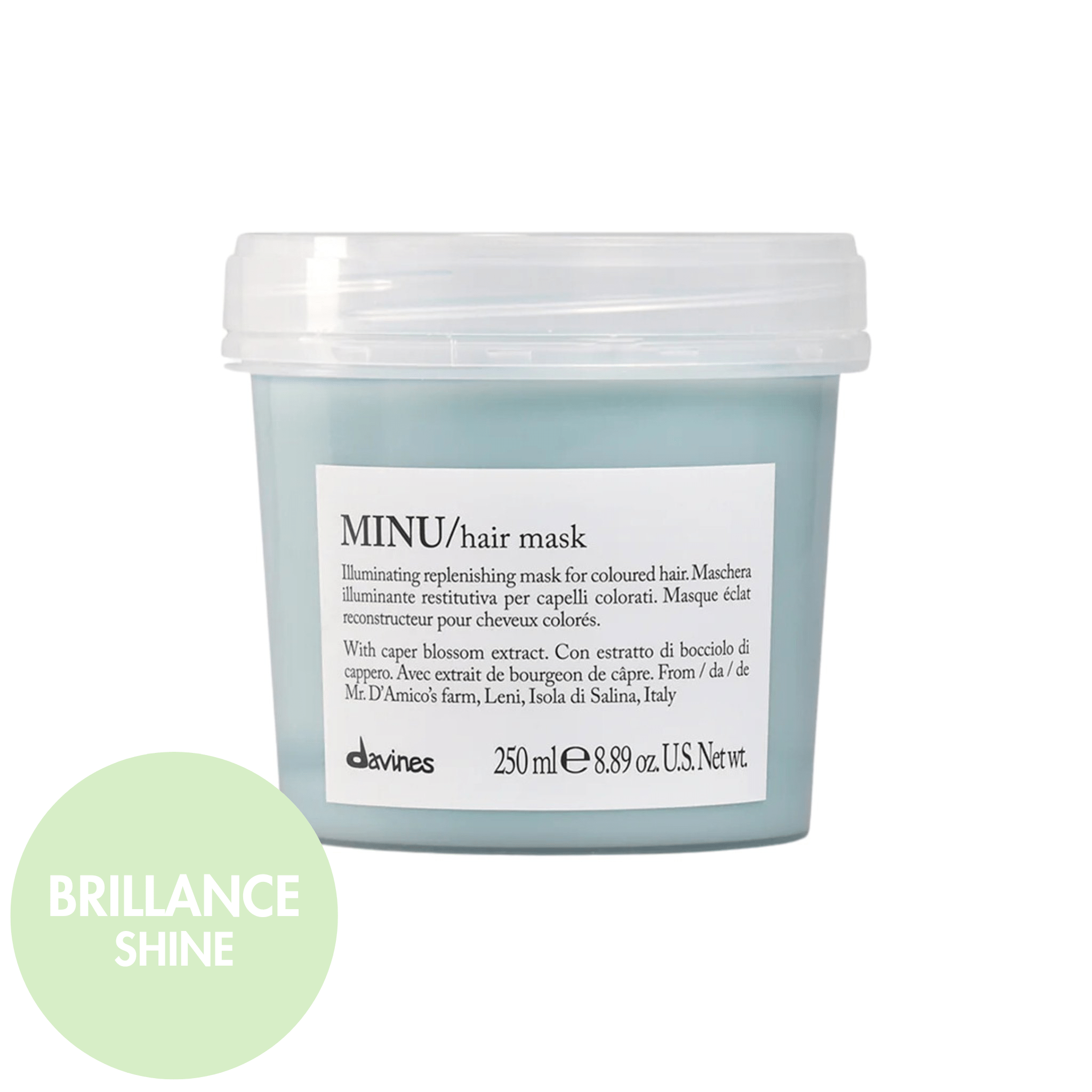 Davines. Masque pour Cheveux Colorés MINU - 250 ml - Concept C. Shop