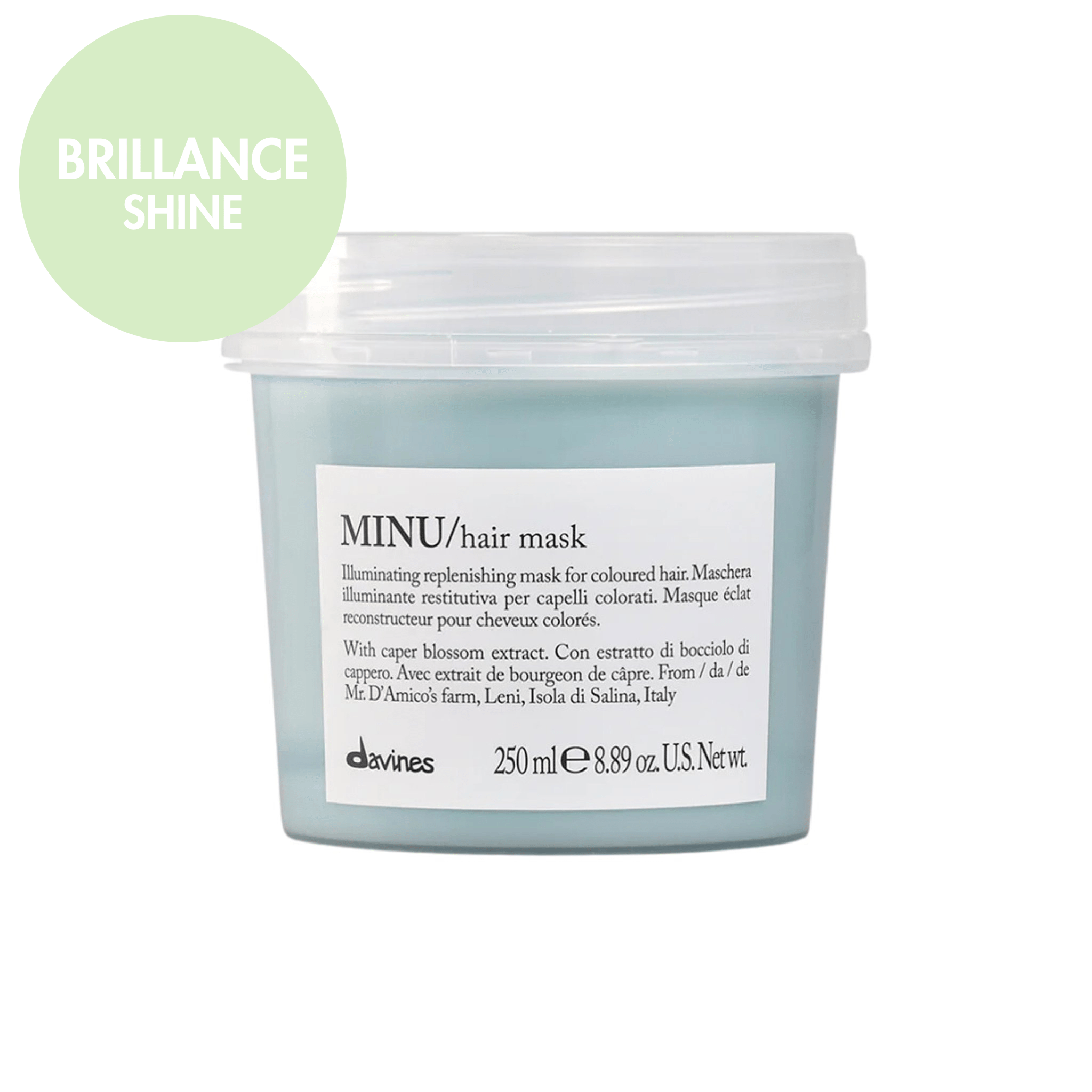 Davines. Masque pour Cheveux Colorés MINU - 250 ml - Concept C. Shop