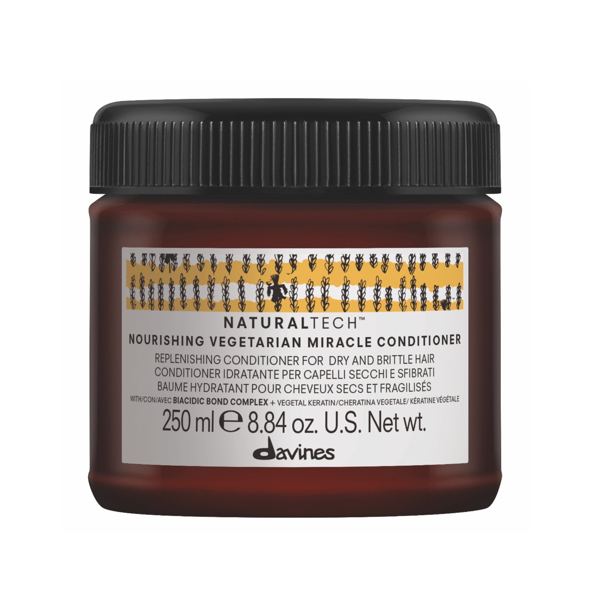 Davines. Revitalisant Miracle Végétarien pour Cheveux Cassants Nourishing - 250 ml - Concept C. Shop