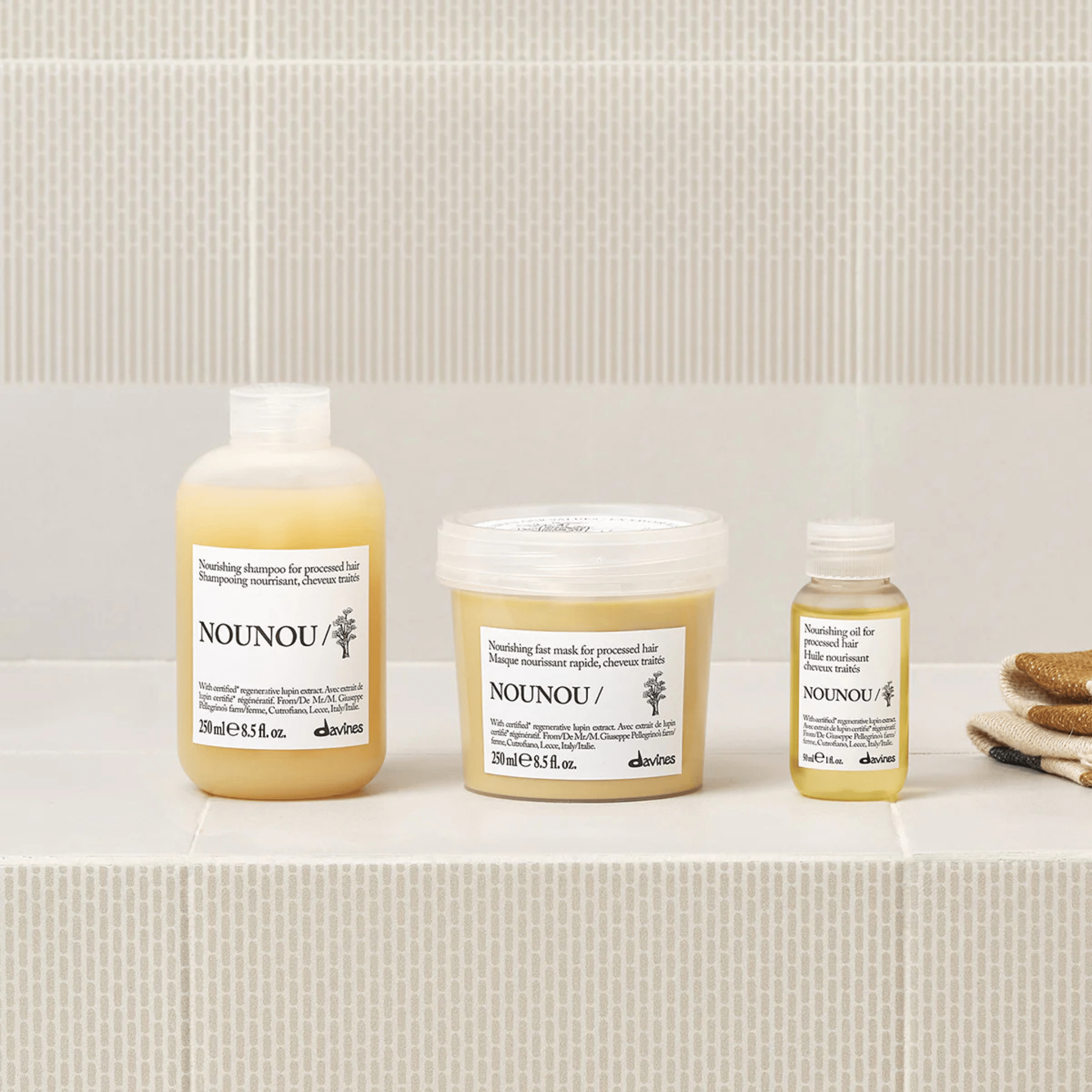 Davines. Revitalisant Nourrissant Rapide Cheveux Traités NOUNOU - 250 ml - Concept C. Shop