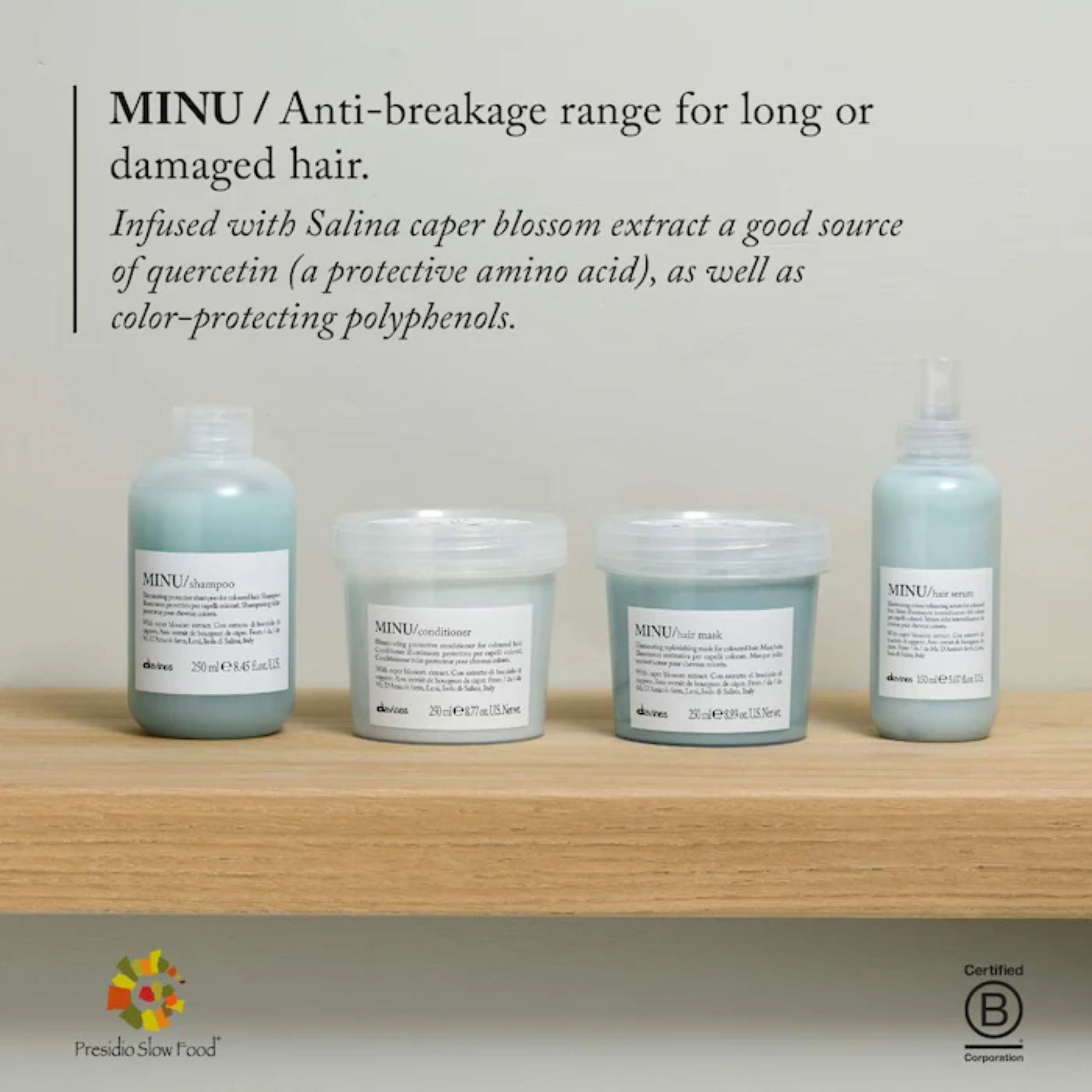 Davines. Revitalisant pour Cheveux Colorés MINU - 250 ml - Concept C. Shop