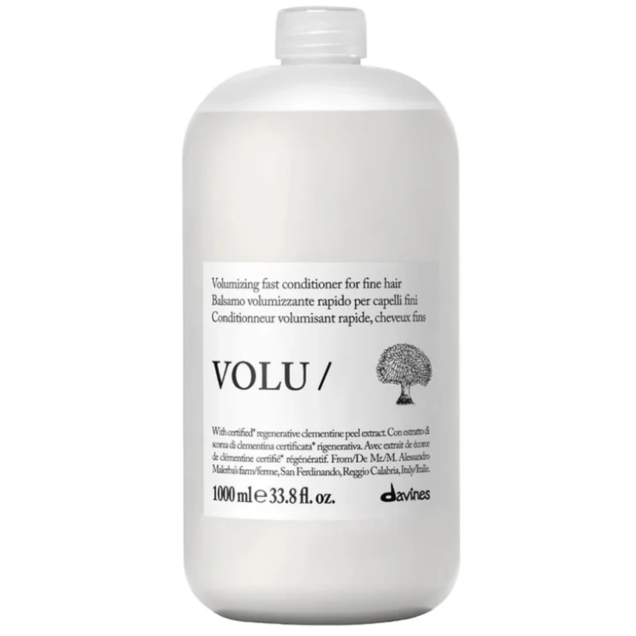 Davines. Revitalisant Volumisant Rapide Cheveux Fins VOLU - 1000 ml - Concept C. Shop