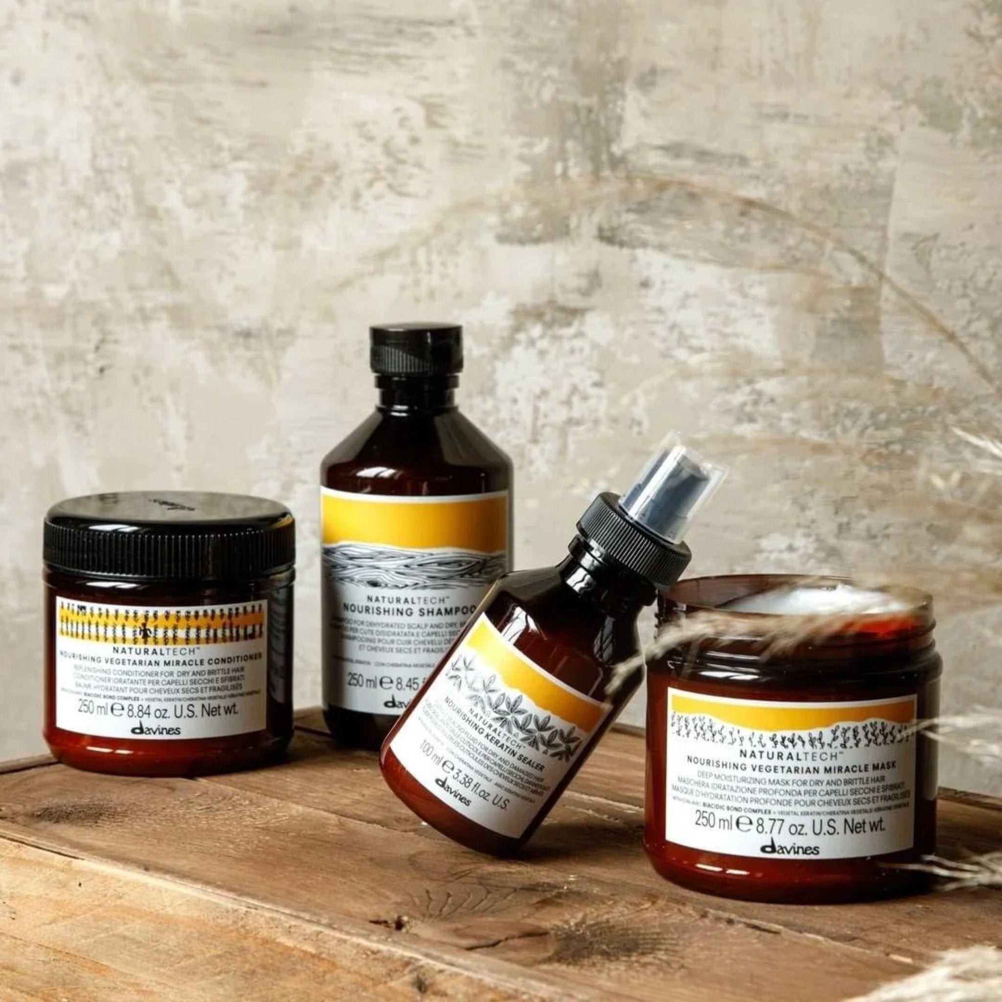 Davines. Sérum à la Kératine Végétale pour Cheveux Cassants Nourishing - 100 ml - Concept C. Shop