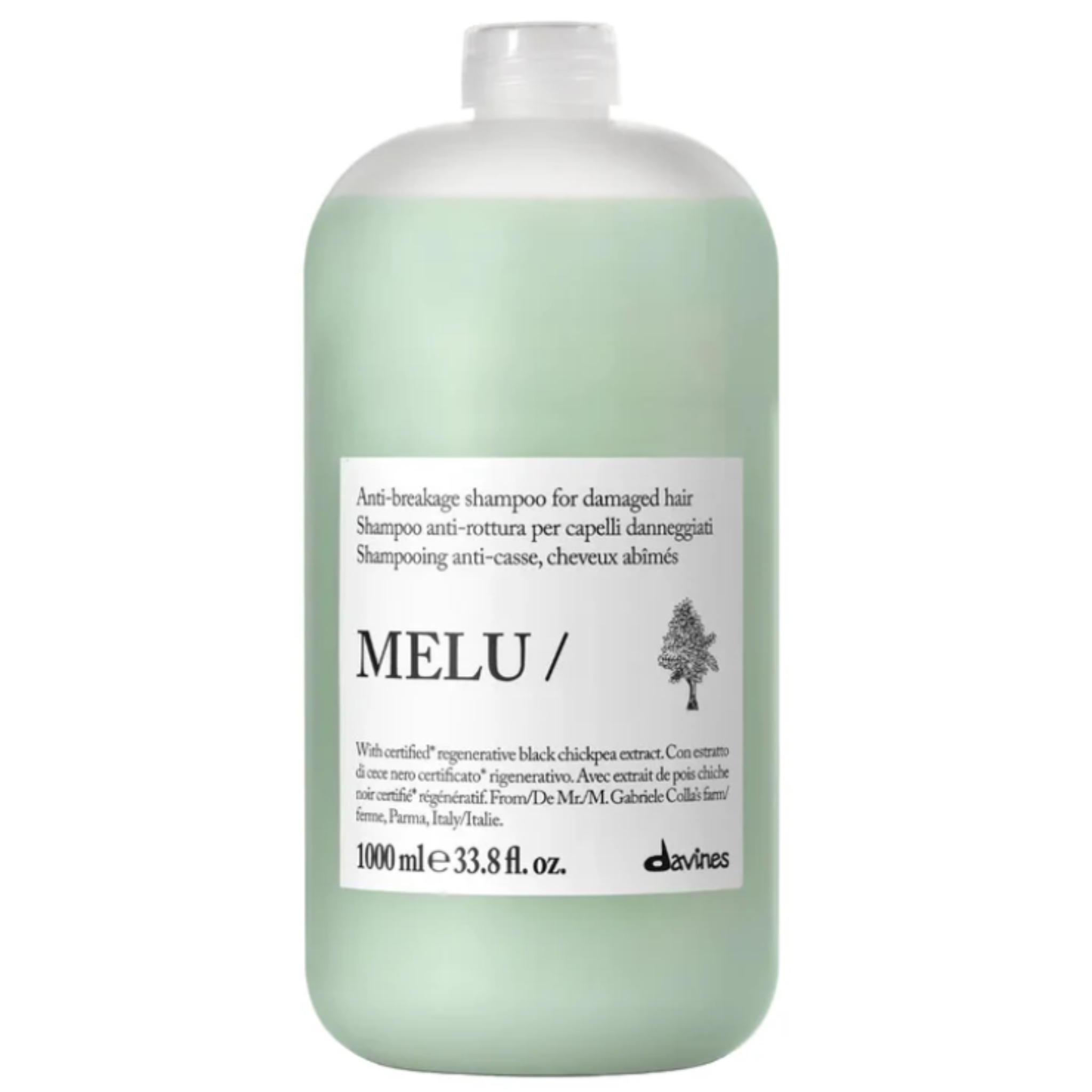 Davines. Shampoing Anti - Casse Cheveux Abîmés MELU - 1000 ml - Concept C. Shop