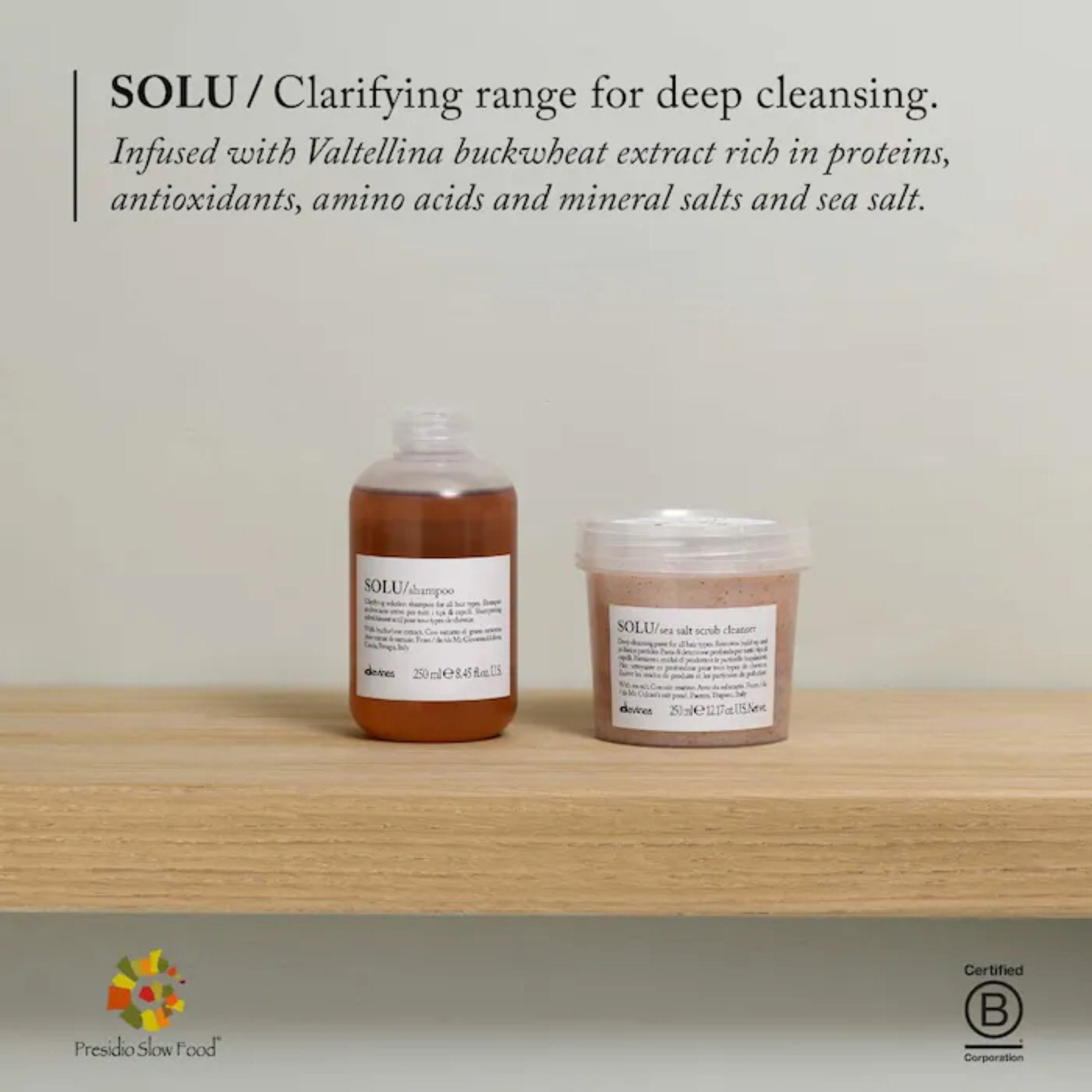 Davines. Shampoing Clarifiant SOLU - 1000 ml - Concept C. Shop