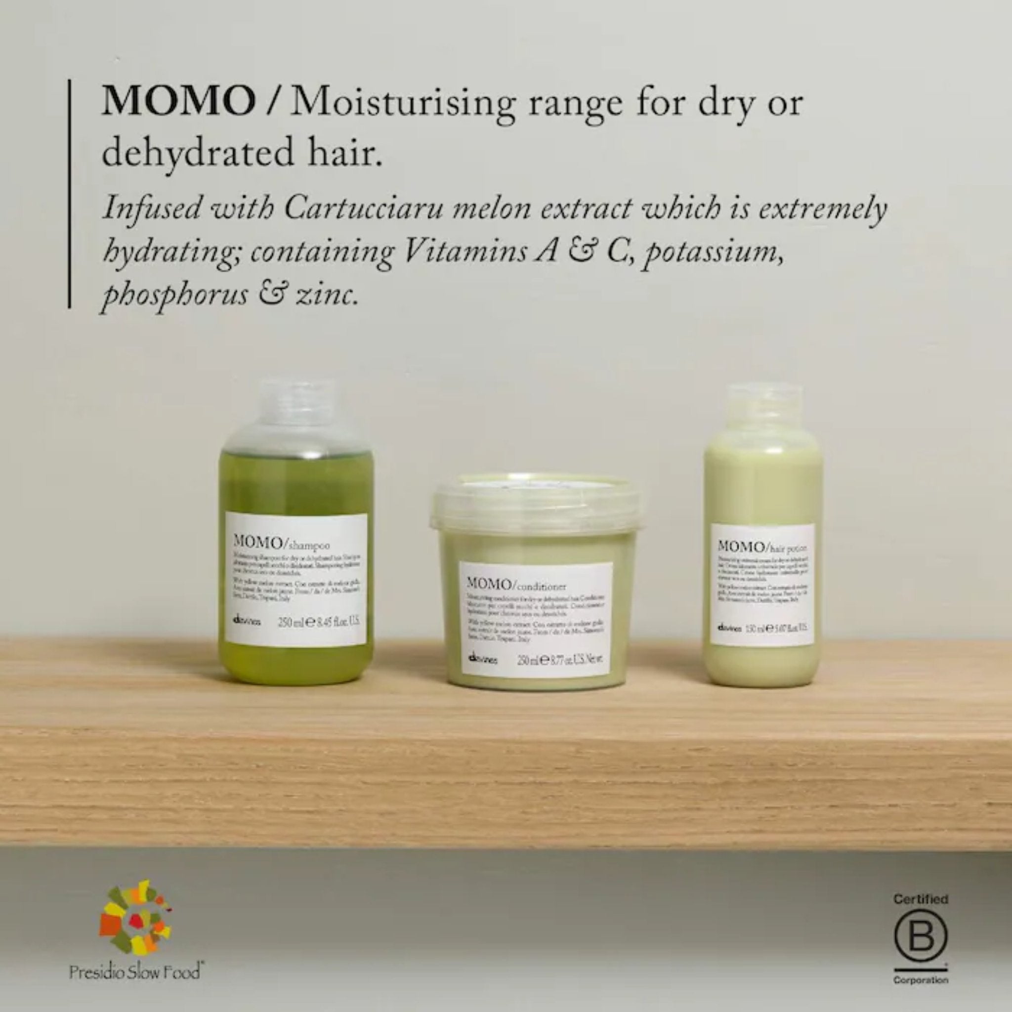 Davines. Shampoing Hydratant MOMO - 1000 ml - Concept C. Shop