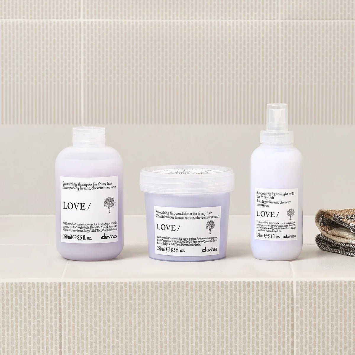 Davines. Shampoing Lissant Cheveux Rebelles LOVE SMOOTHING - 250 ml - Concept C. Shop